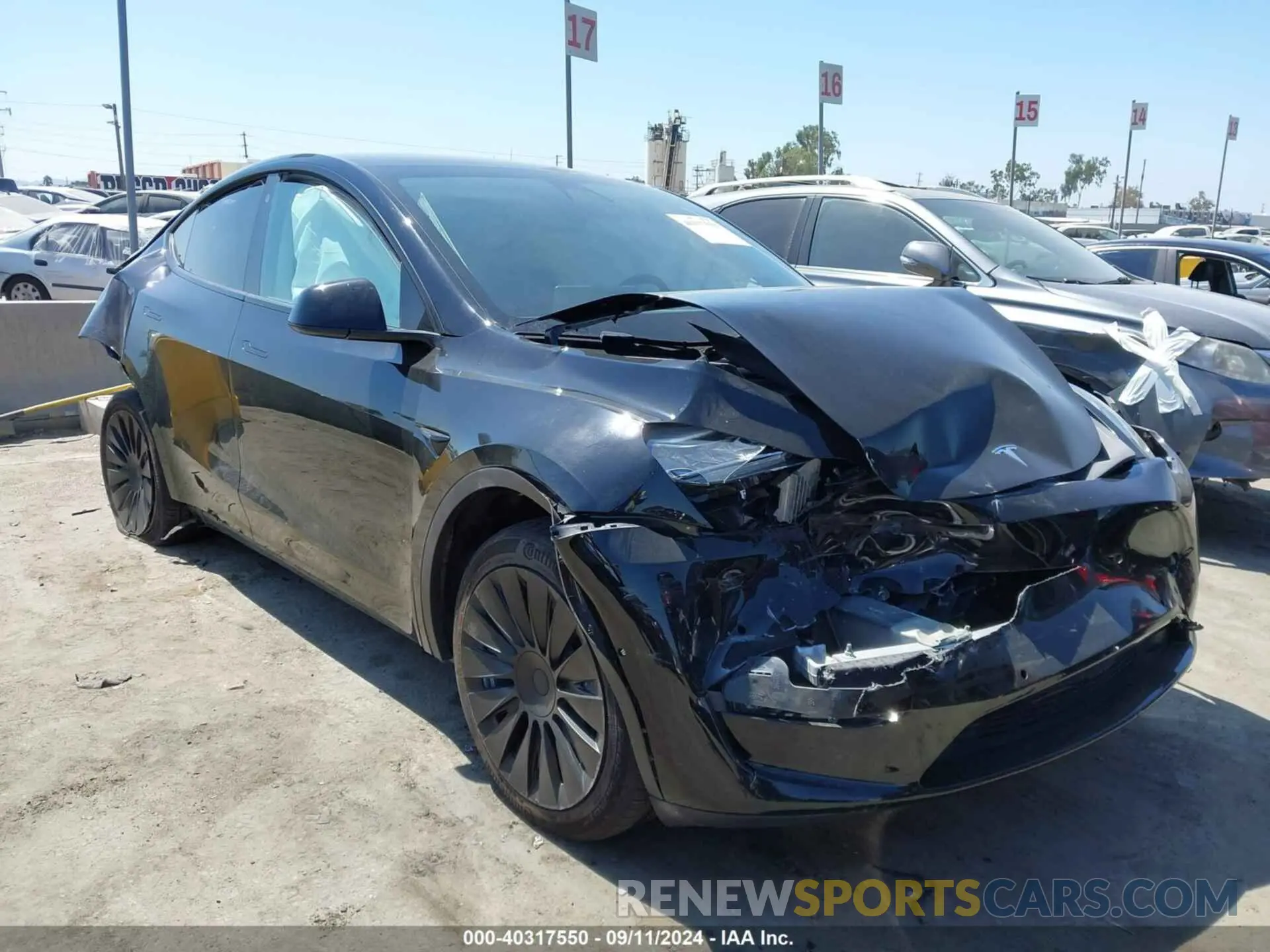 1 Фотография поврежденного автомобиля 5YJYGAEE0MF299487 TESLA MODEL Y 2021