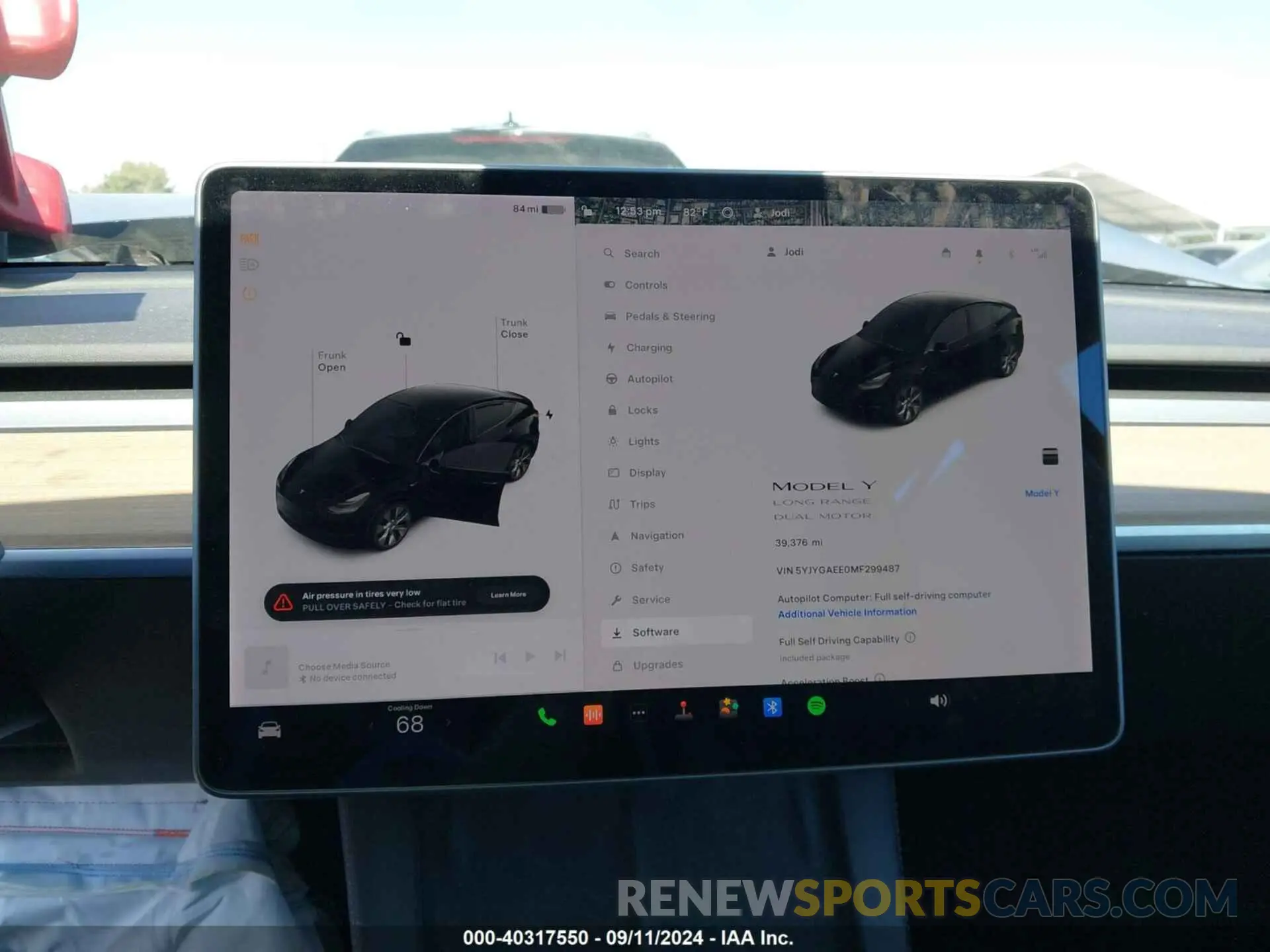 18 Фотография поврежденного автомобиля 5YJYGAEE0MF299487 TESLA MODEL Y 2021