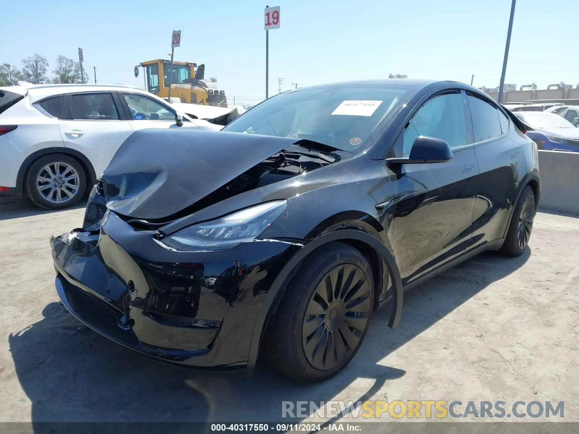2 Фотография поврежденного автомобиля 5YJYGAEE0MF299487 TESLA MODEL Y 2021