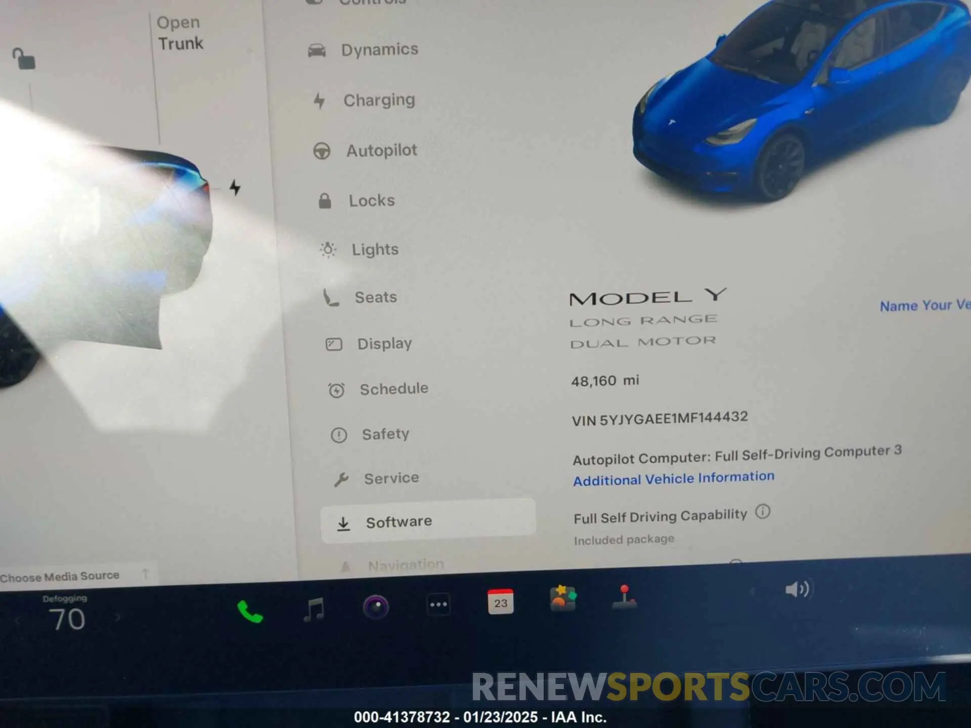 7 Photograph of a damaged car 5YJYGAEE1MF144432 TESLA MODEL Y 2021