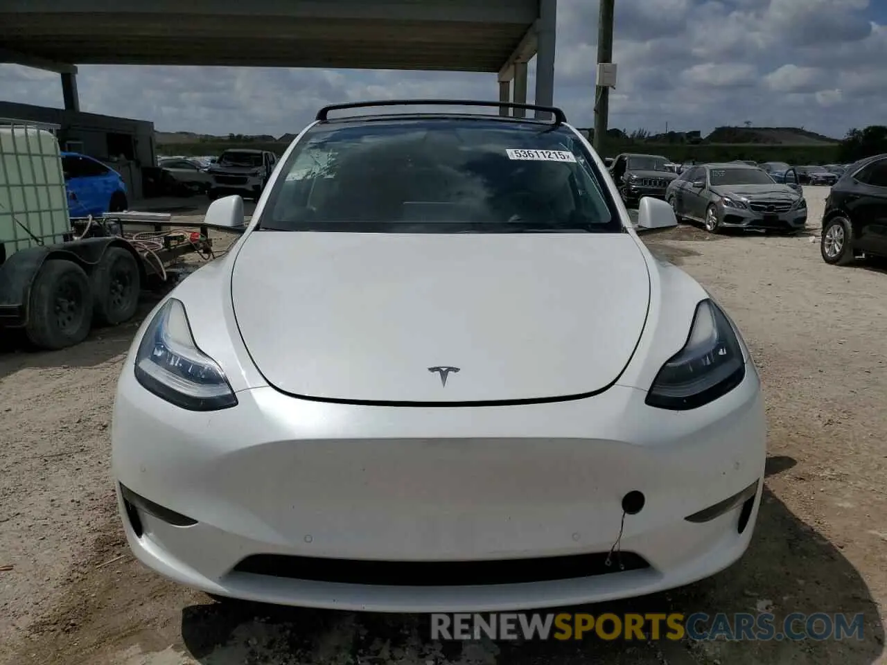 5 Фотография поврежденного автомобиля 5YJYGAEE1MF186602 TESLA MODEL Y 2021
