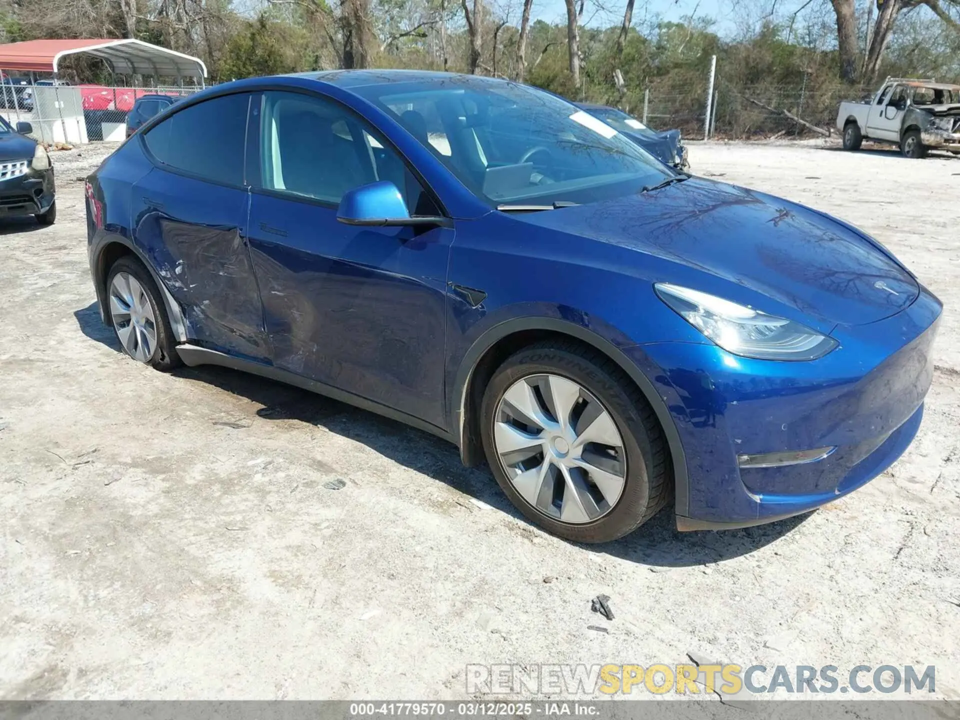 1 Photograph of a damaged car 5YJYGAEE1MF207948 TESLA MODEL Y 2021