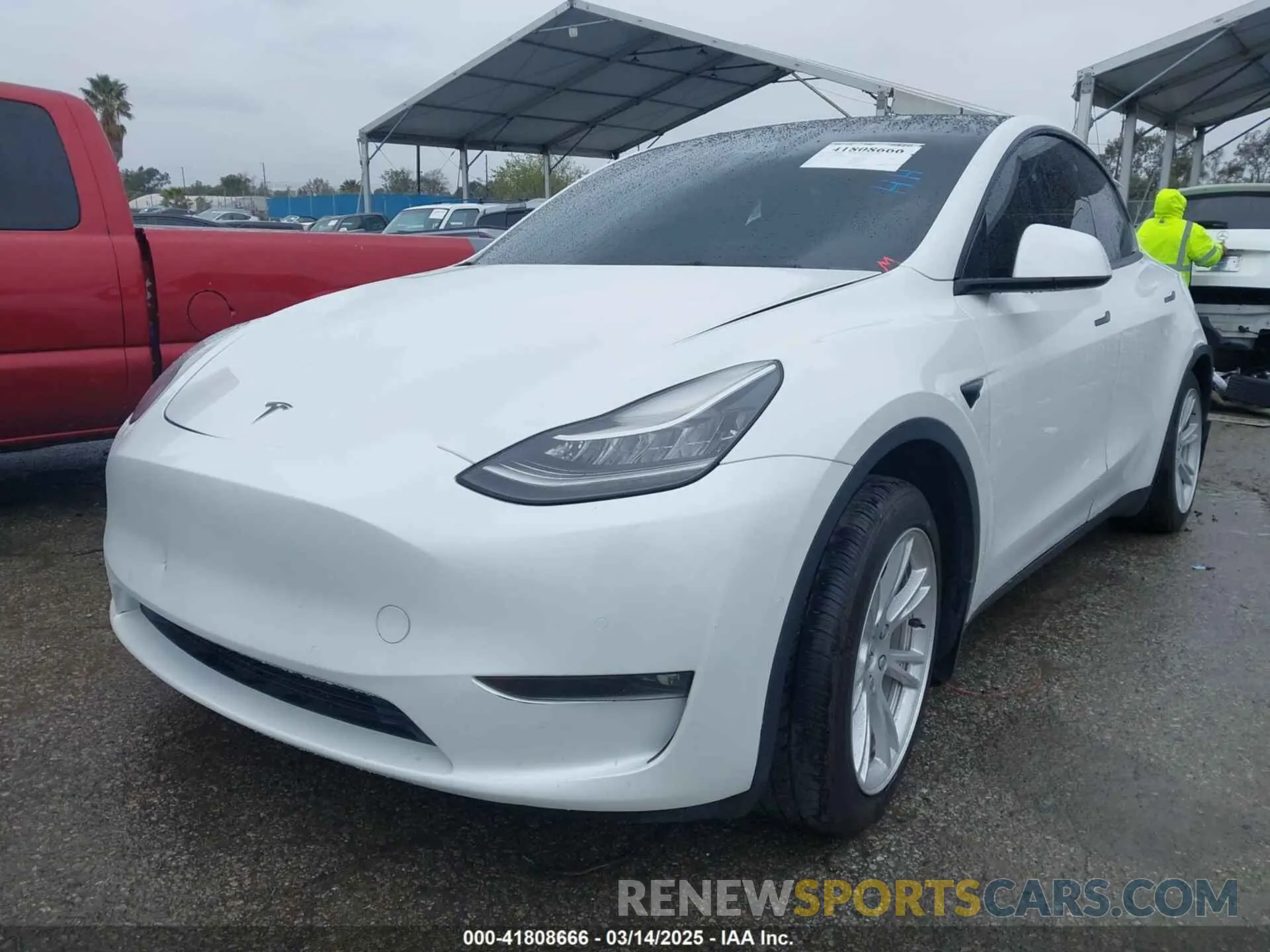 2 Фотография поврежденного автомобиля 5YJYGAEE2MF260142 TESLA MODEL Y 2021