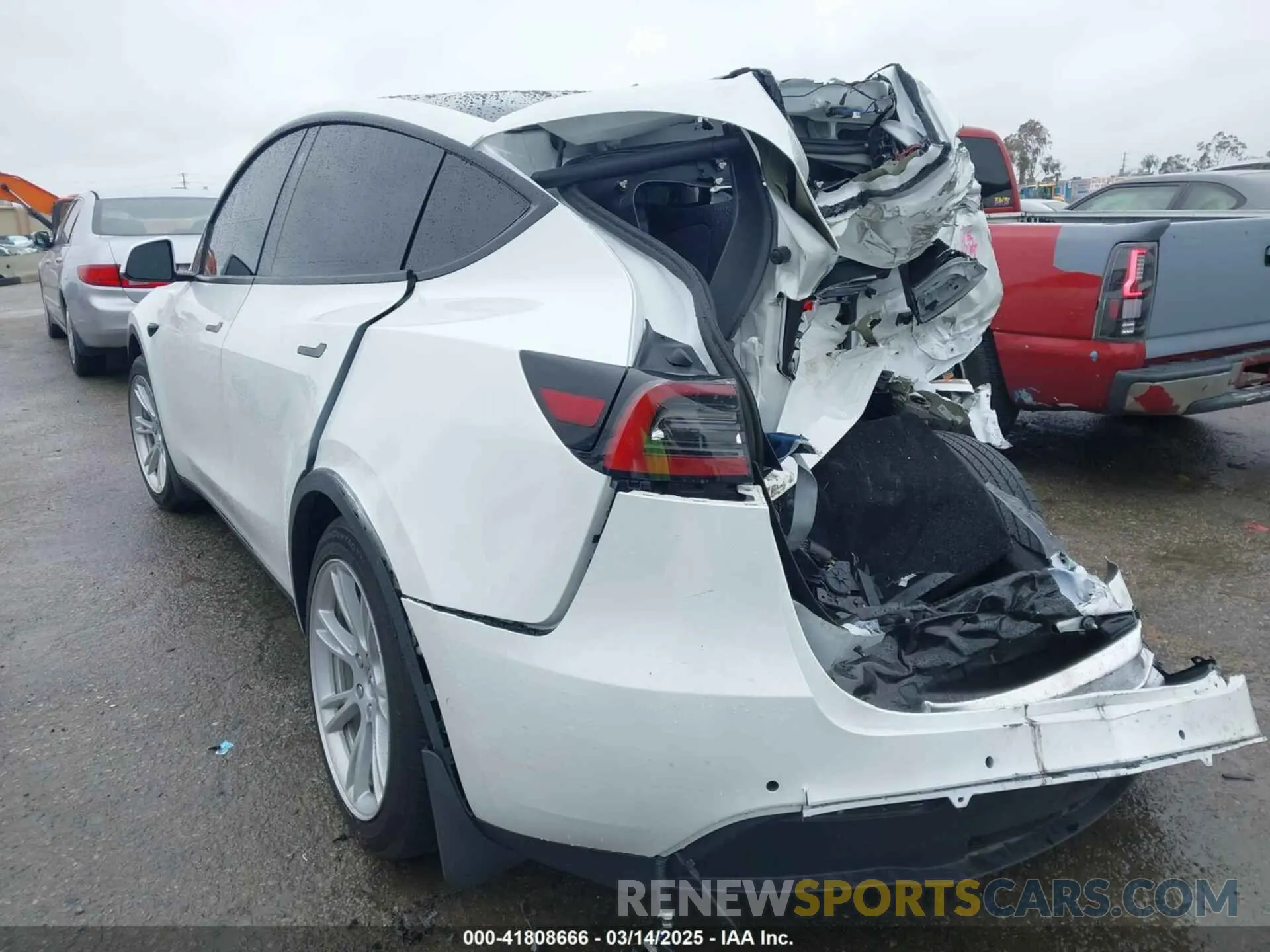 3 Фотография поврежденного автомобиля 5YJYGAEE2MF260142 TESLA MODEL Y 2021
