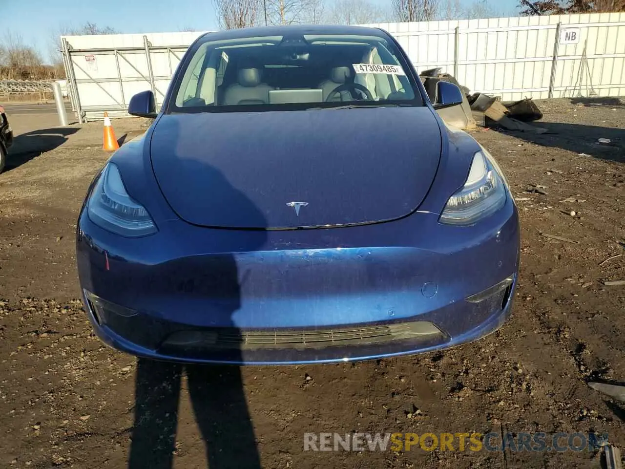 5 Фотография поврежденного автомобиля 5YJYGAEE2MF262571 TESLA MODEL Y 2021