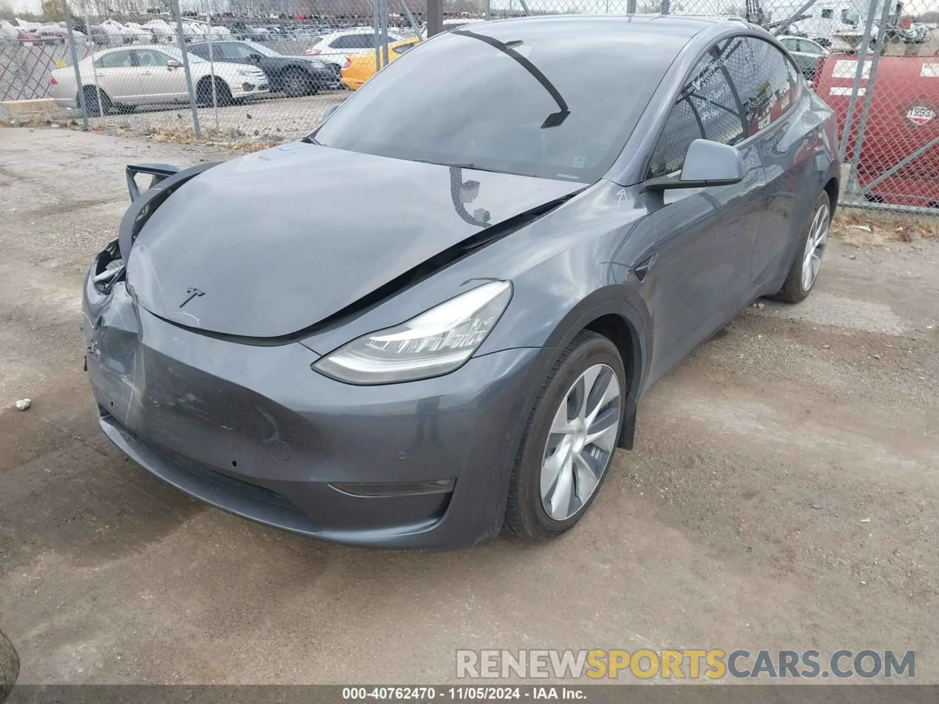 2 Photograph of a damaged car 5YJYGAEE2MF299930 TESLA MODEL Y 2021