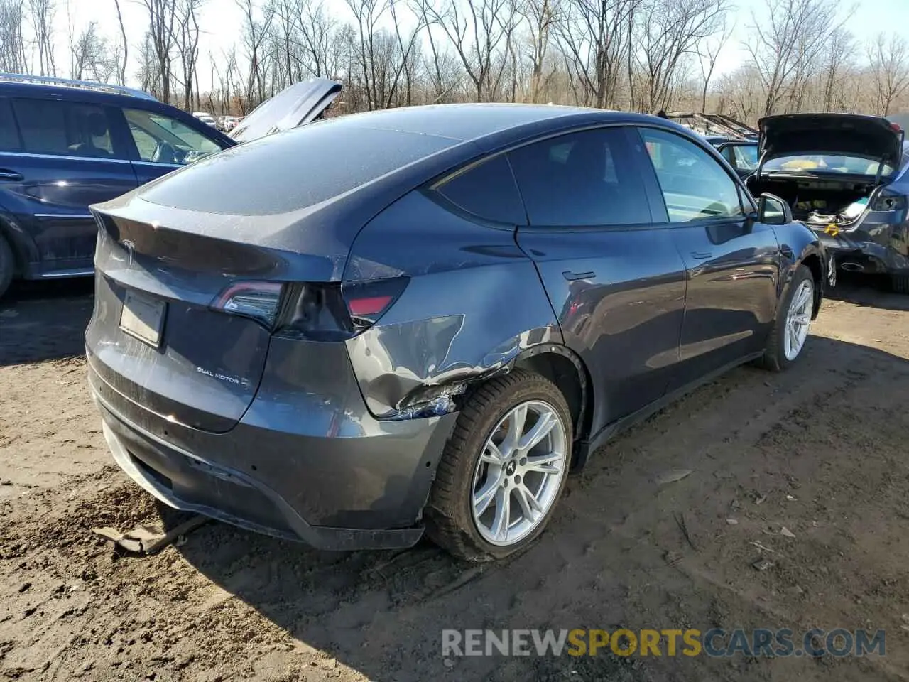 3 Фотография поврежденного автомобиля 5YJYGAEE3MF185533 TESLA MODEL Y 2021