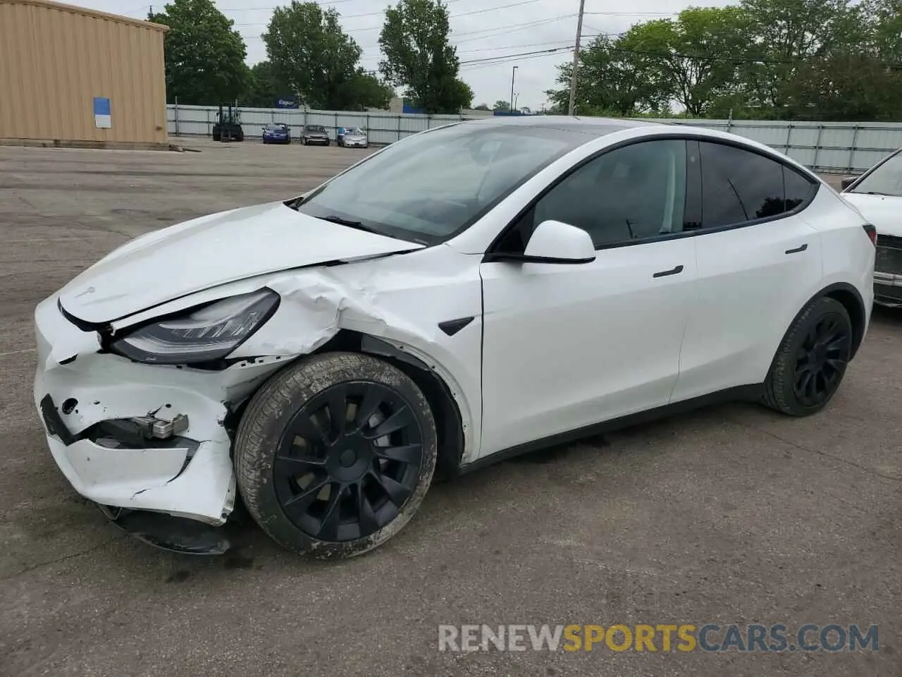 1 Фотография поврежденного автомобиля 5YJYGAEE3MF188366 TESLA MODEL Y 2021