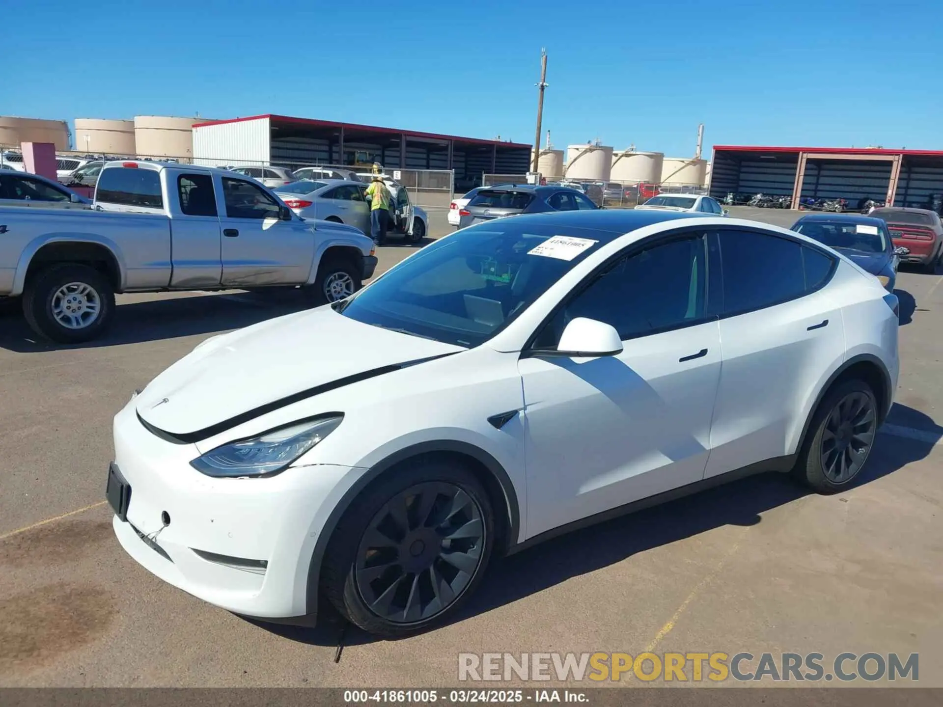 6 Фотография поврежденного автомобиля 5YJYGAEE3MF194197 TESLA MODEL Y 2021