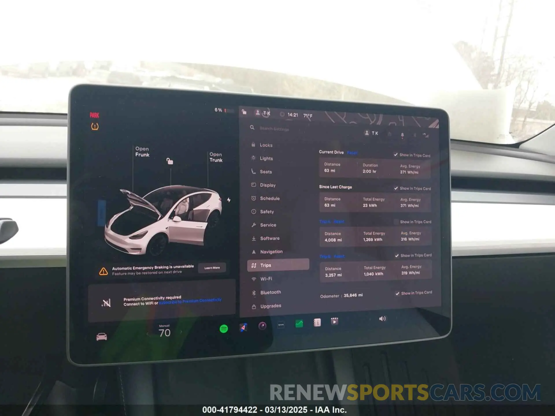 7 Photograph of a damaged car 5YJYGAEE4MF225134 TESLA MODEL Y 2021
