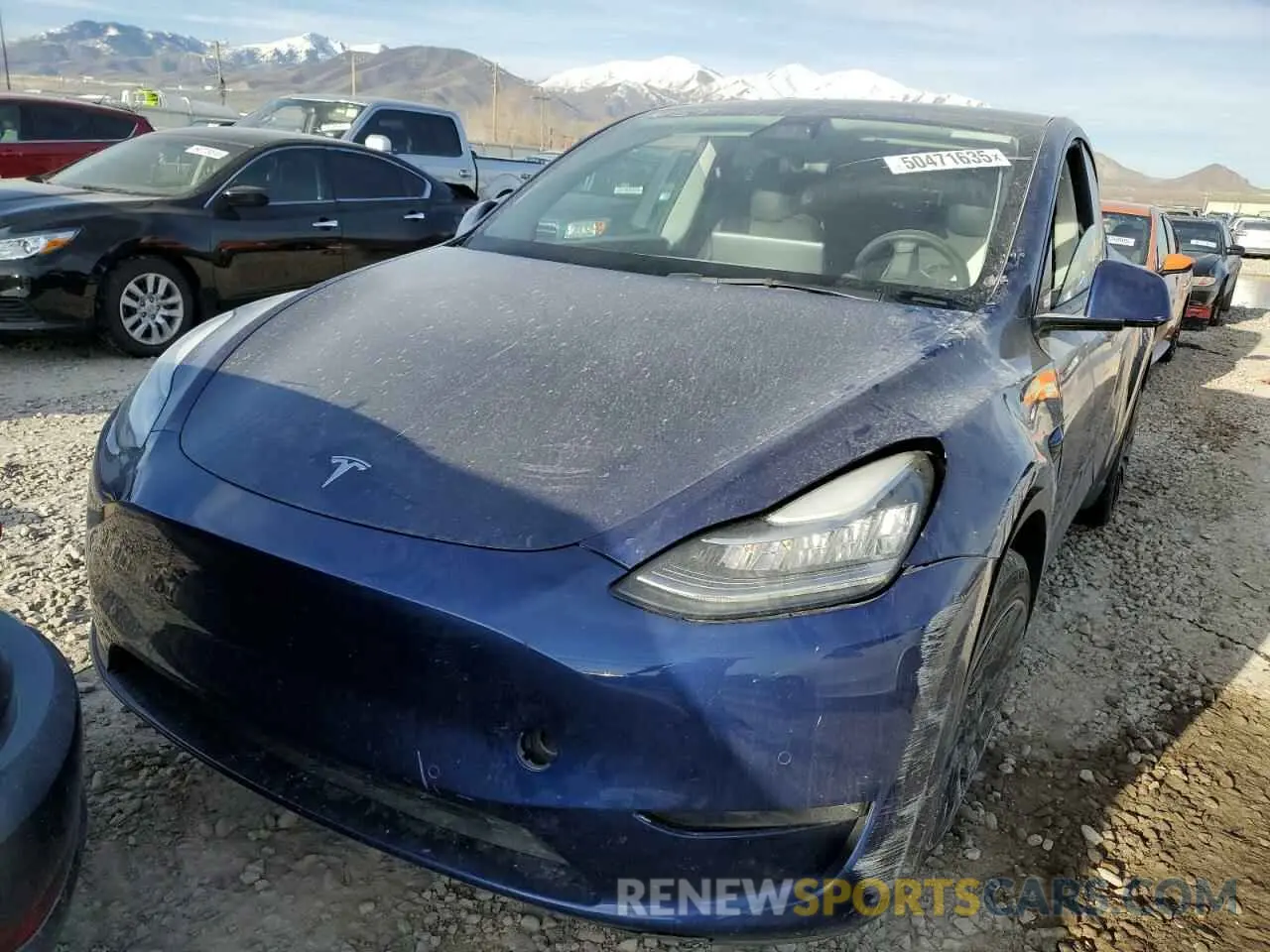 5 Photograph of a damaged car 5YJYGAEE4MF303864 TESLA MODEL Y 2021