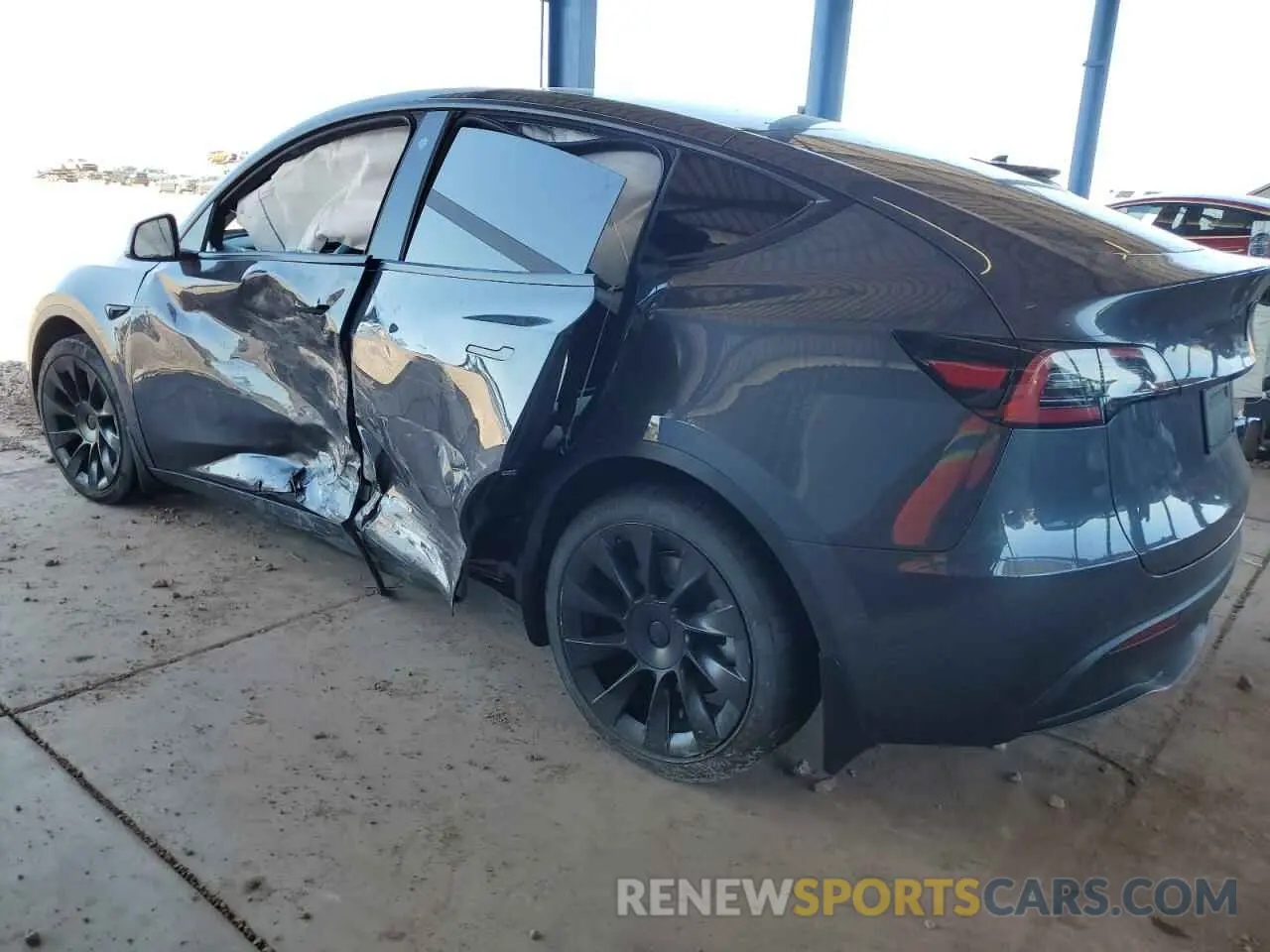 2 Фотография поврежденного автомобиля 5YJYGAEE5MF195156 TESLA MODEL Y 2021