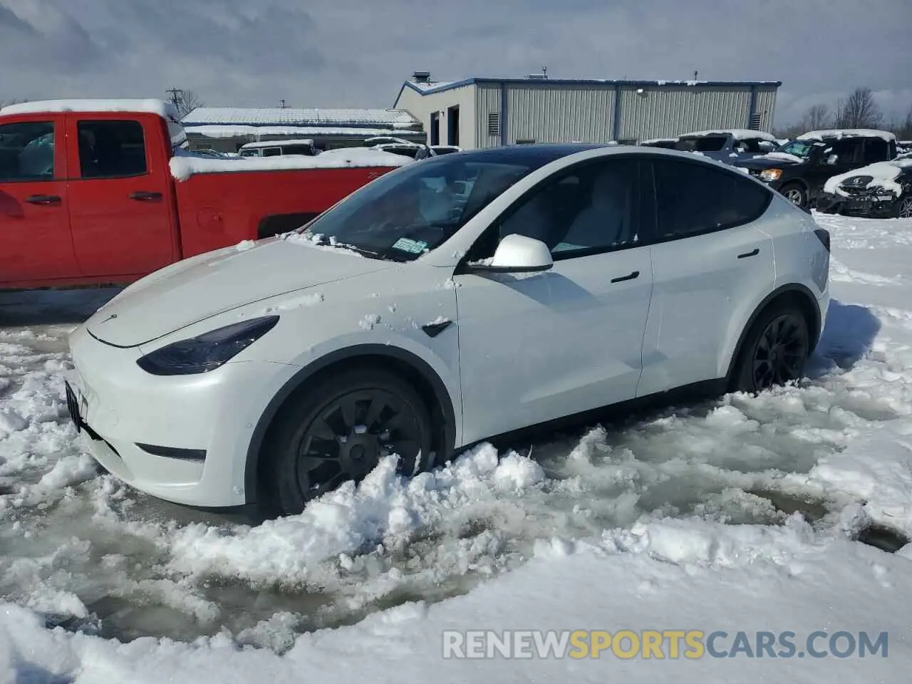1 Фотография поврежденного автомобиля 5YJYGAEE5MF227877 TESLA MODEL Y 2021