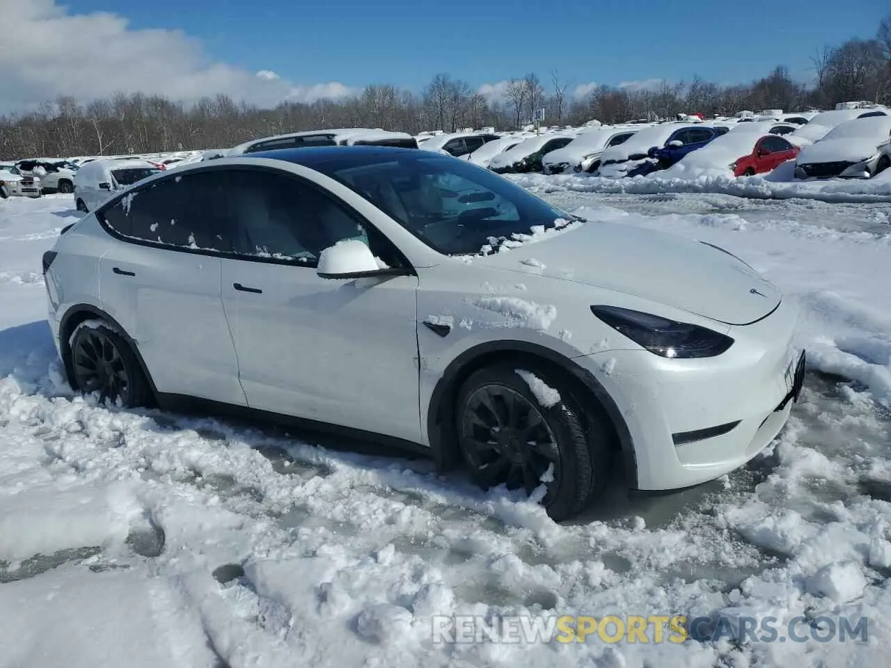 4 Фотография поврежденного автомобиля 5YJYGAEE5MF227877 TESLA MODEL Y 2021