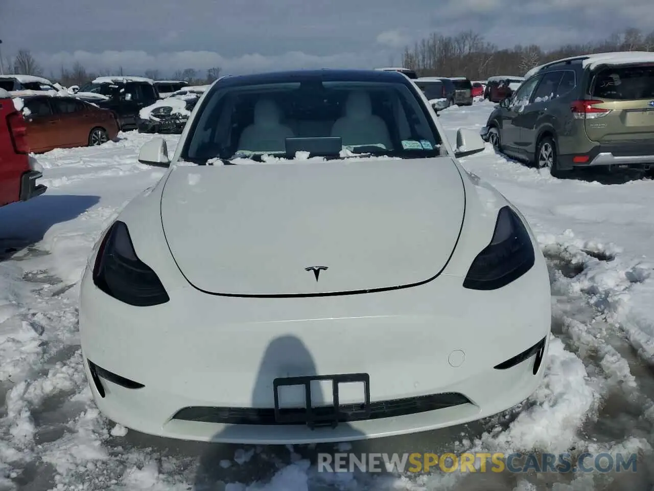 5 Фотография поврежденного автомобиля 5YJYGAEE5MF227877 TESLA MODEL Y 2021