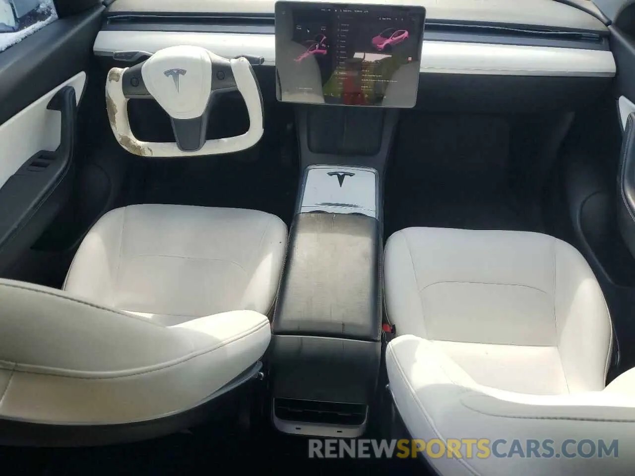 8 Фотография поврежденного автомобиля 5YJYGAEE5MF227877 TESLA MODEL Y 2021