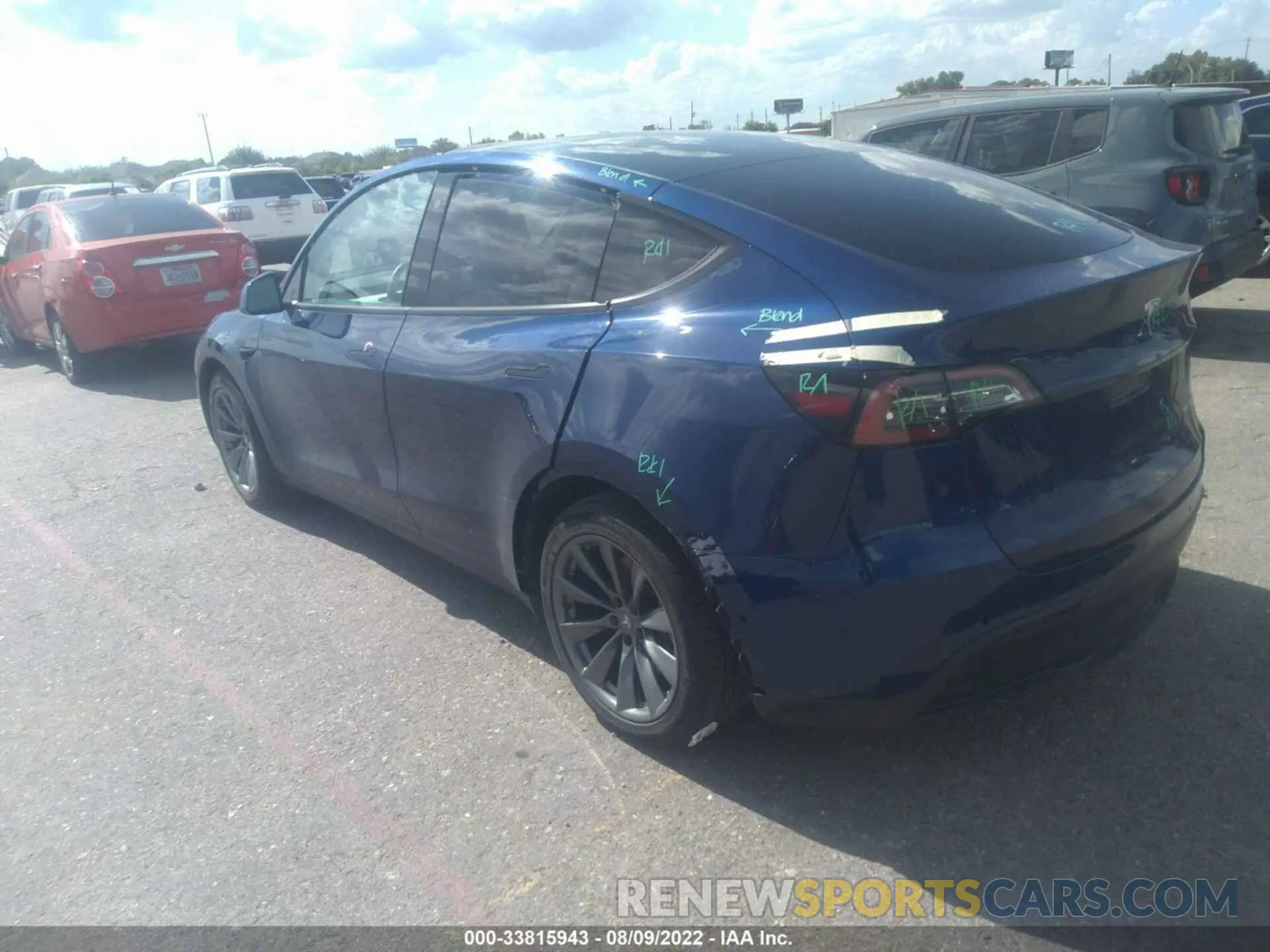 3 Photograph of a damaged car 5YJYGAEE6MF145012 TESLA MODEL Y 2021