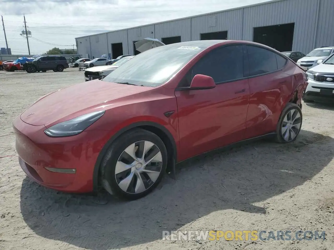 1 Фотография поврежденного автомобиля 5YJYGAEE6MF187986 TESLA MODEL Y 2021