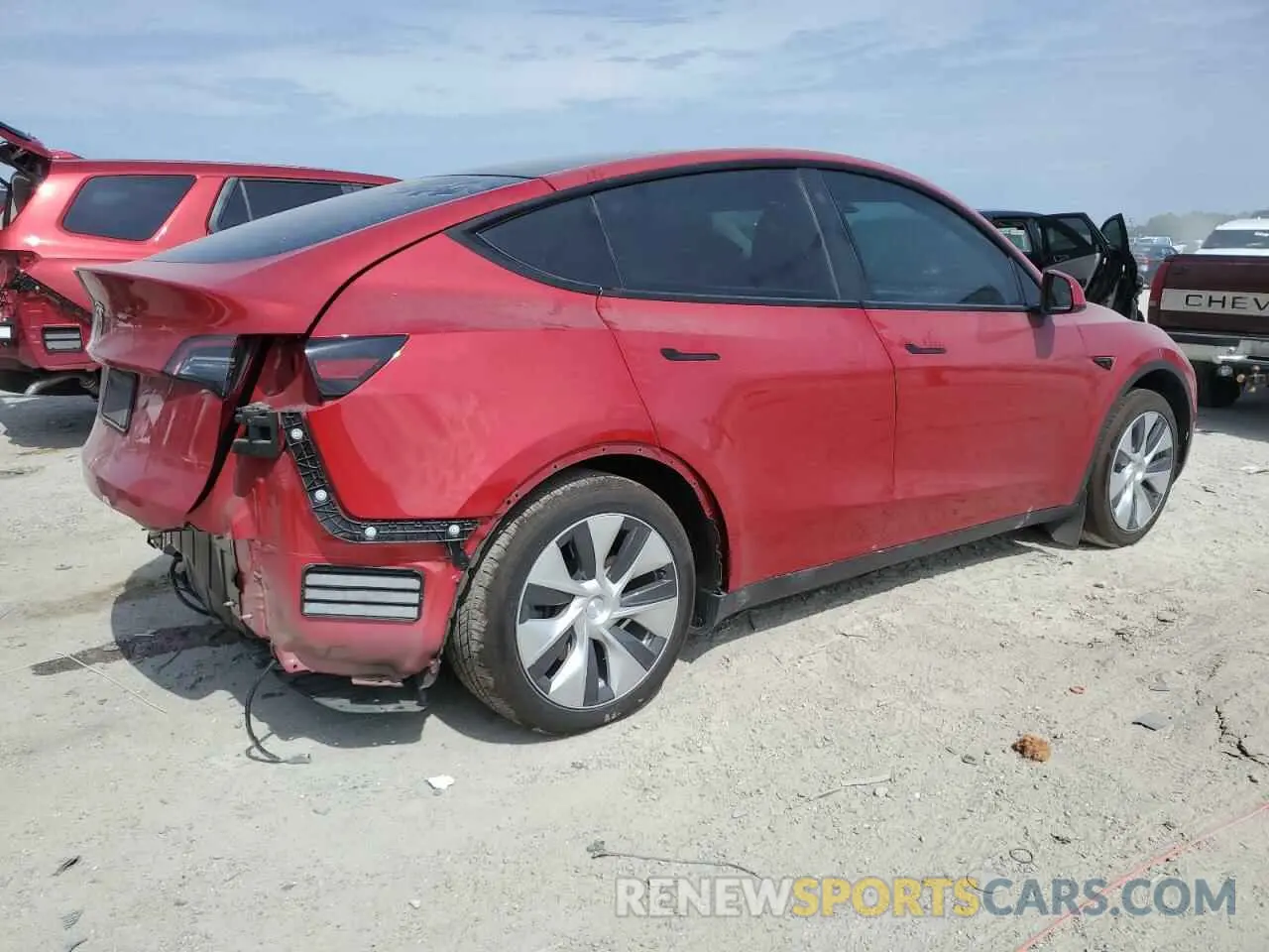 3 Фотография поврежденного автомобиля 5YJYGAEE6MF187986 TESLA MODEL Y 2021