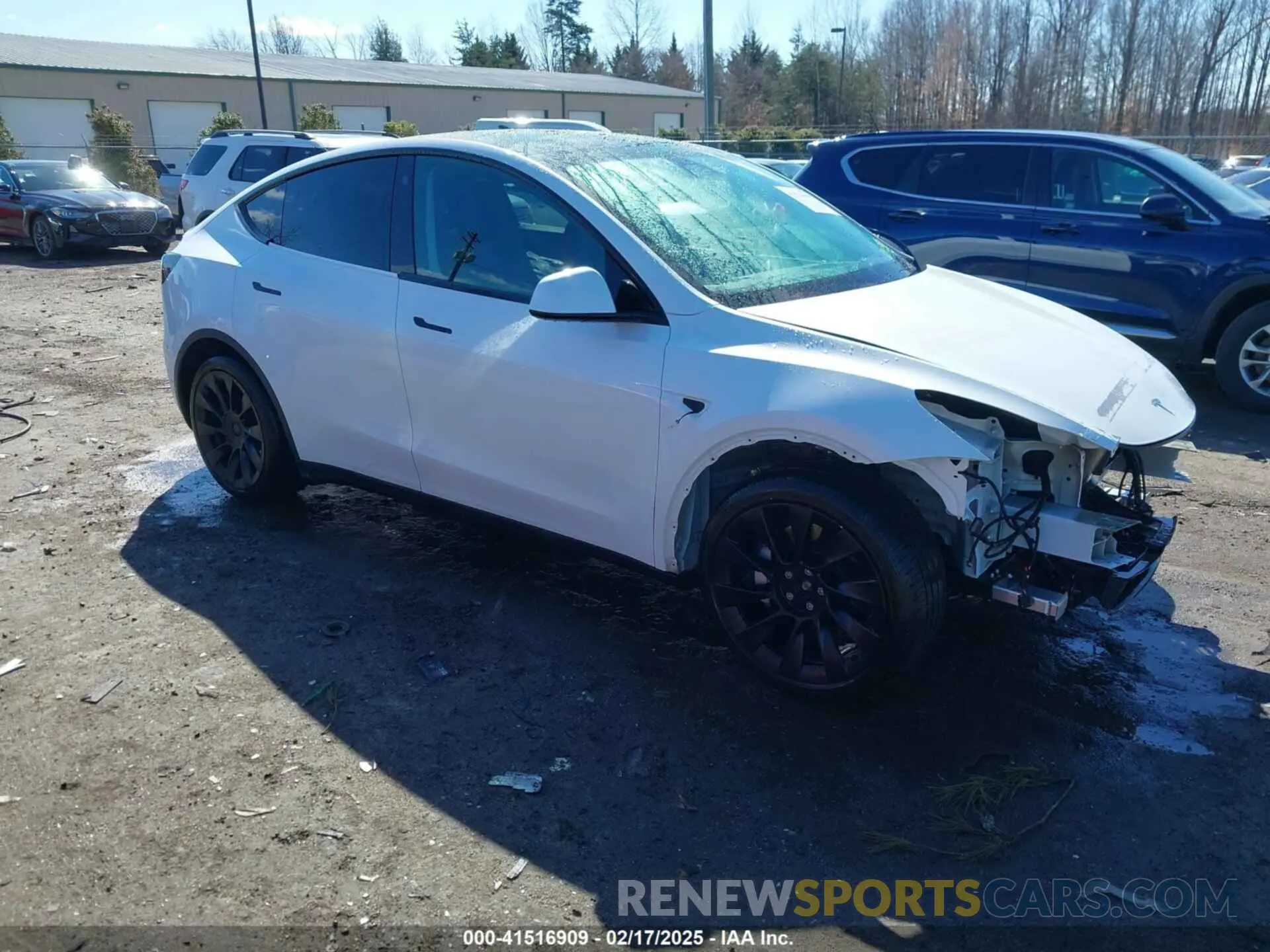 1 Photograph of a damaged car 5YJYGAEE6MF196610 TESLA MODEL Y 2021