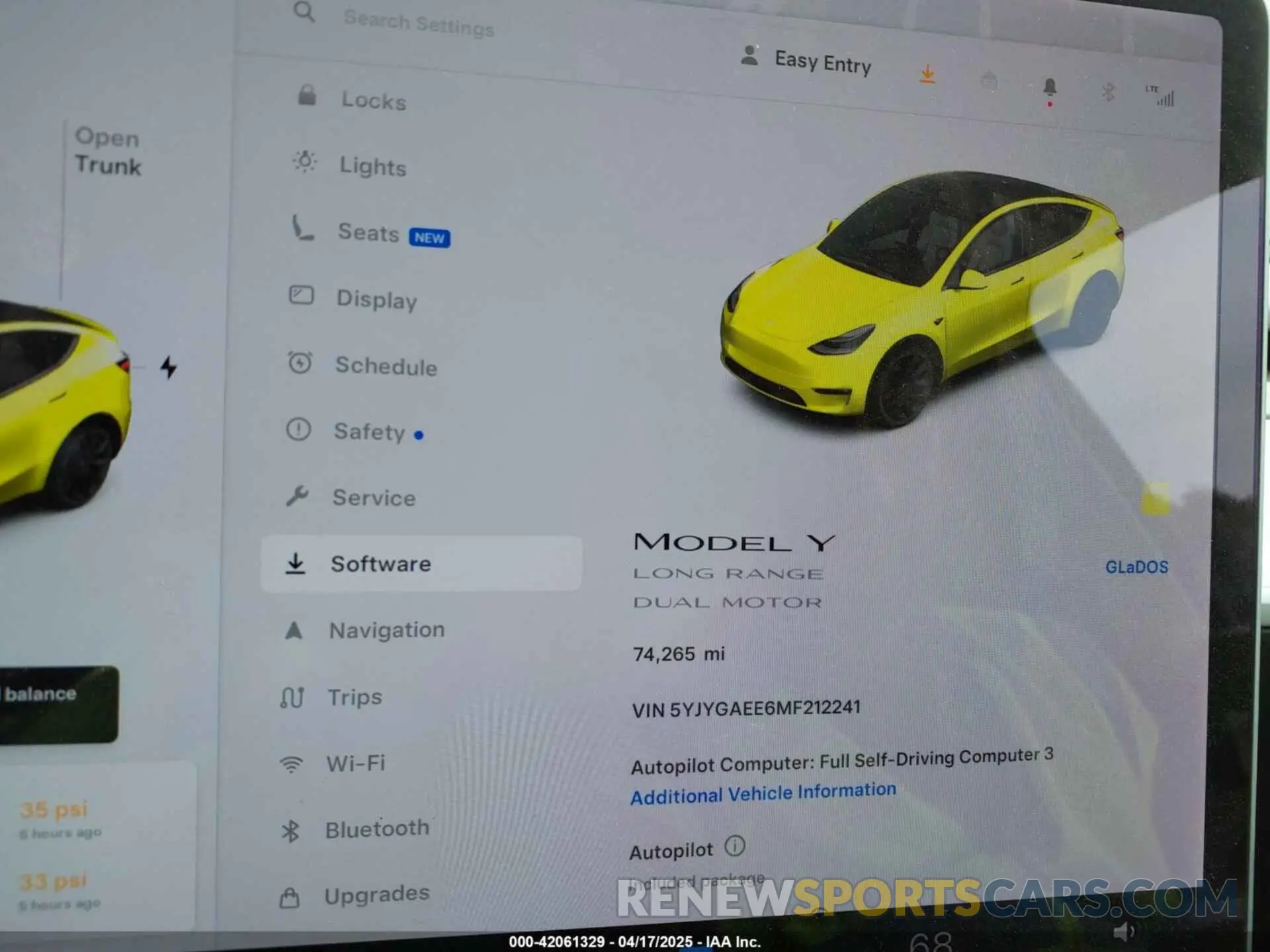 7 Фотография поврежденного автомобиля 5YJYGAEE6MF212241 TESLA MODEL Y 2021