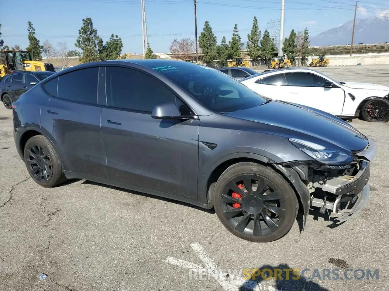 4 Фотография поврежденного автомобиля 5YJYGAEE6MF244347 TESLA MODEL Y 2021