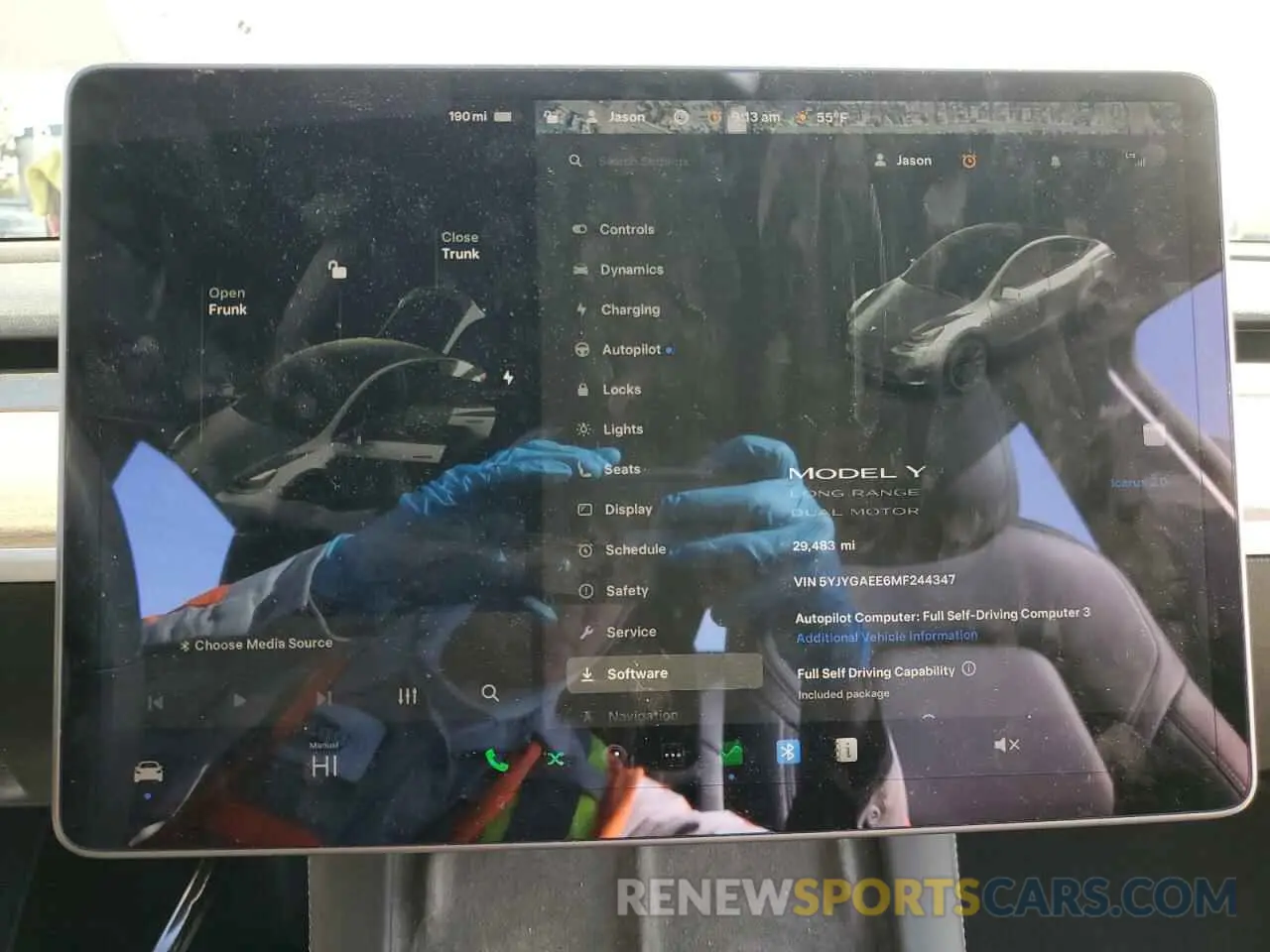 9 Фотография поврежденного автомобиля 5YJYGAEE6MF244347 TESLA MODEL Y 2021