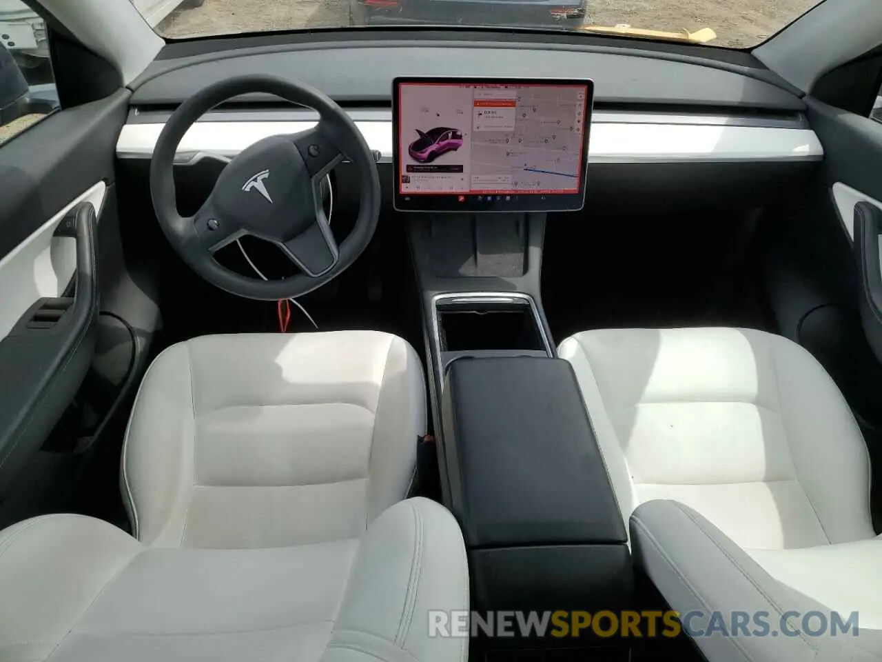 8 Photograph of a damaged car 5YJYGAEE7MF205265 TESLA MODEL Y 2021