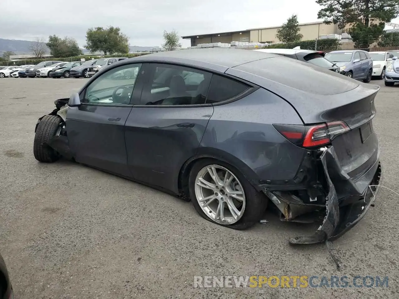 2 Фотография поврежденного автомобиля 5YJYGAEE8MF138434 TESLA MODEL Y 2021