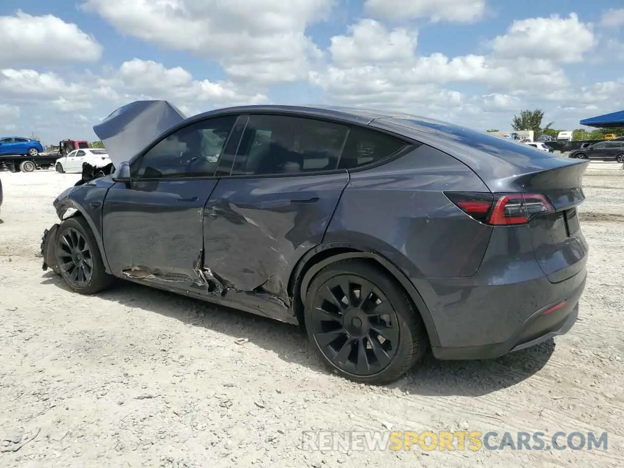 2 Photograph of a damaged car 5YJYGAEE8MF208854 TESLA MODEL Y 2021