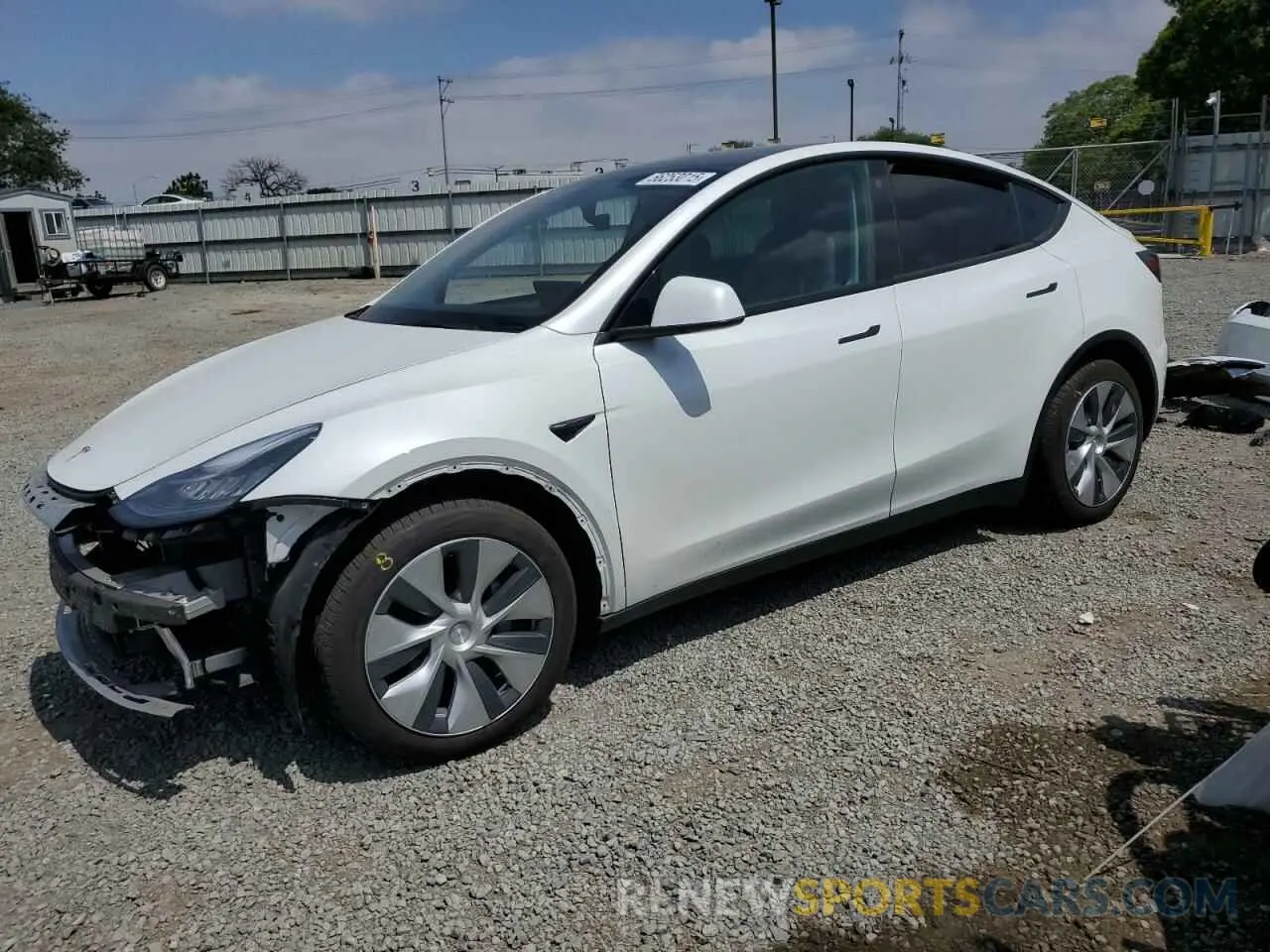 1 Фотография поврежденного автомобиля 5YJYGAEE8MF258461 TESLA MODEL Y 2021