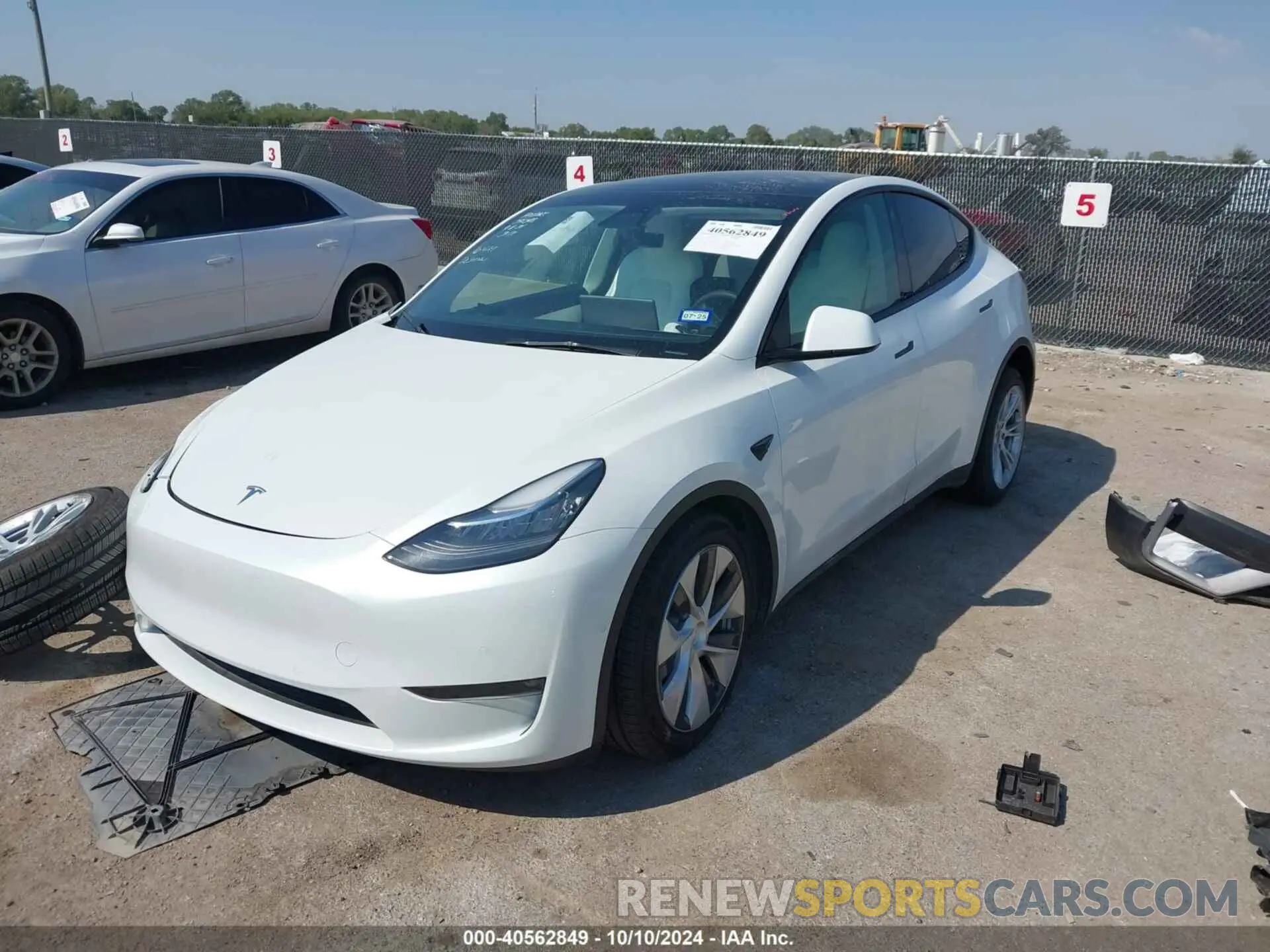2 Фотография поврежденного автомобиля 5YJYGAEE9MF189909 TESLA MODEL Y 2021