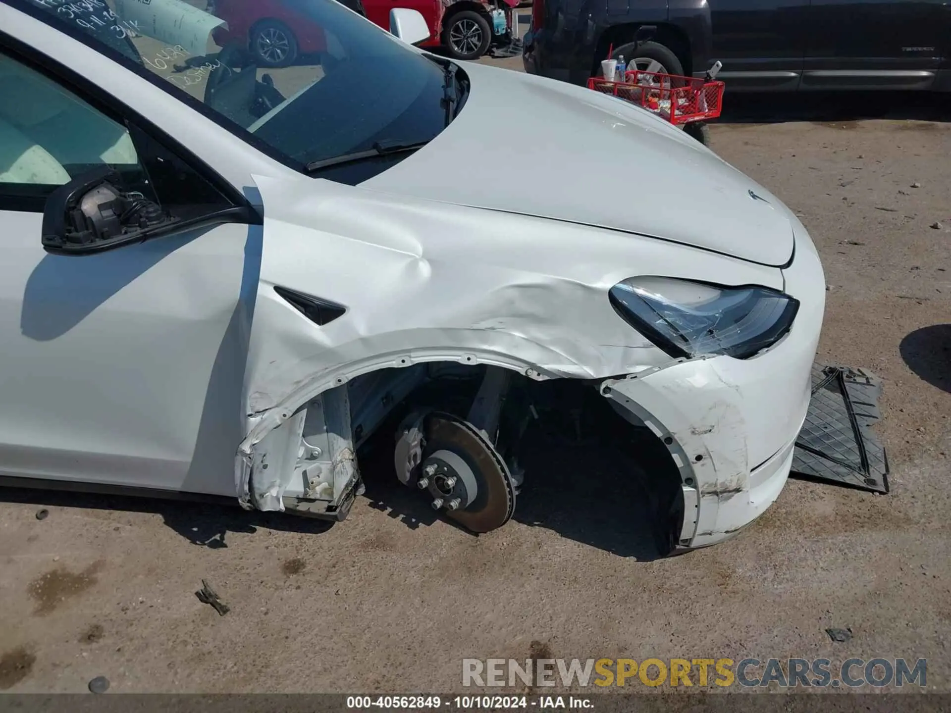6 Фотография поврежденного автомобиля 5YJYGAEE9MF189909 TESLA MODEL Y 2021