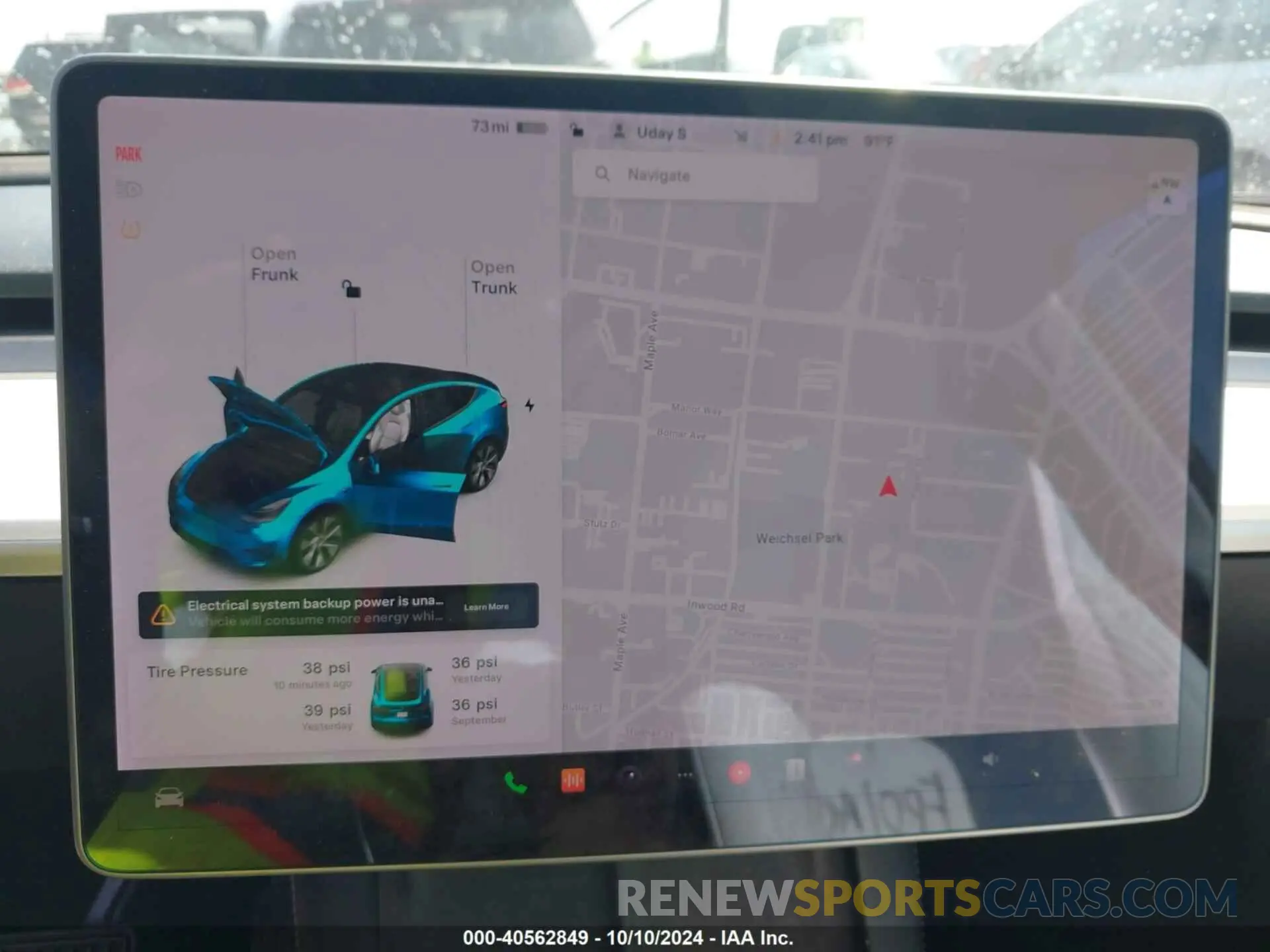 7 Фотография поврежденного автомобиля 5YJYGAEE9MF189909 TESLA MODEL Y 2021