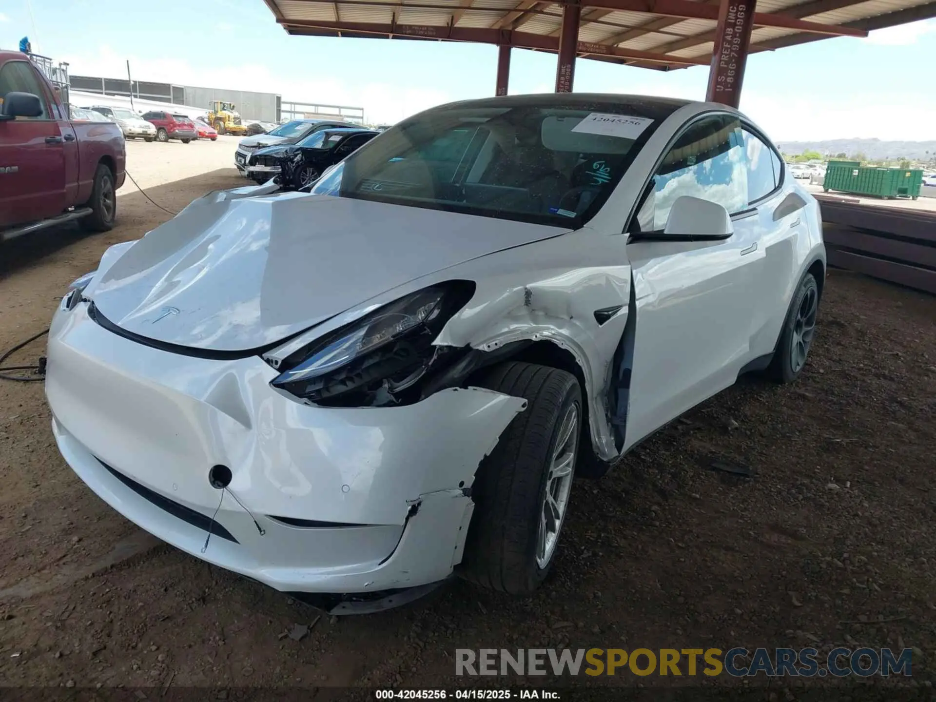 2 Фотография поврежденного автомобиля 5YJYGAEE9MF254113 TESLA MODEL Y 2021