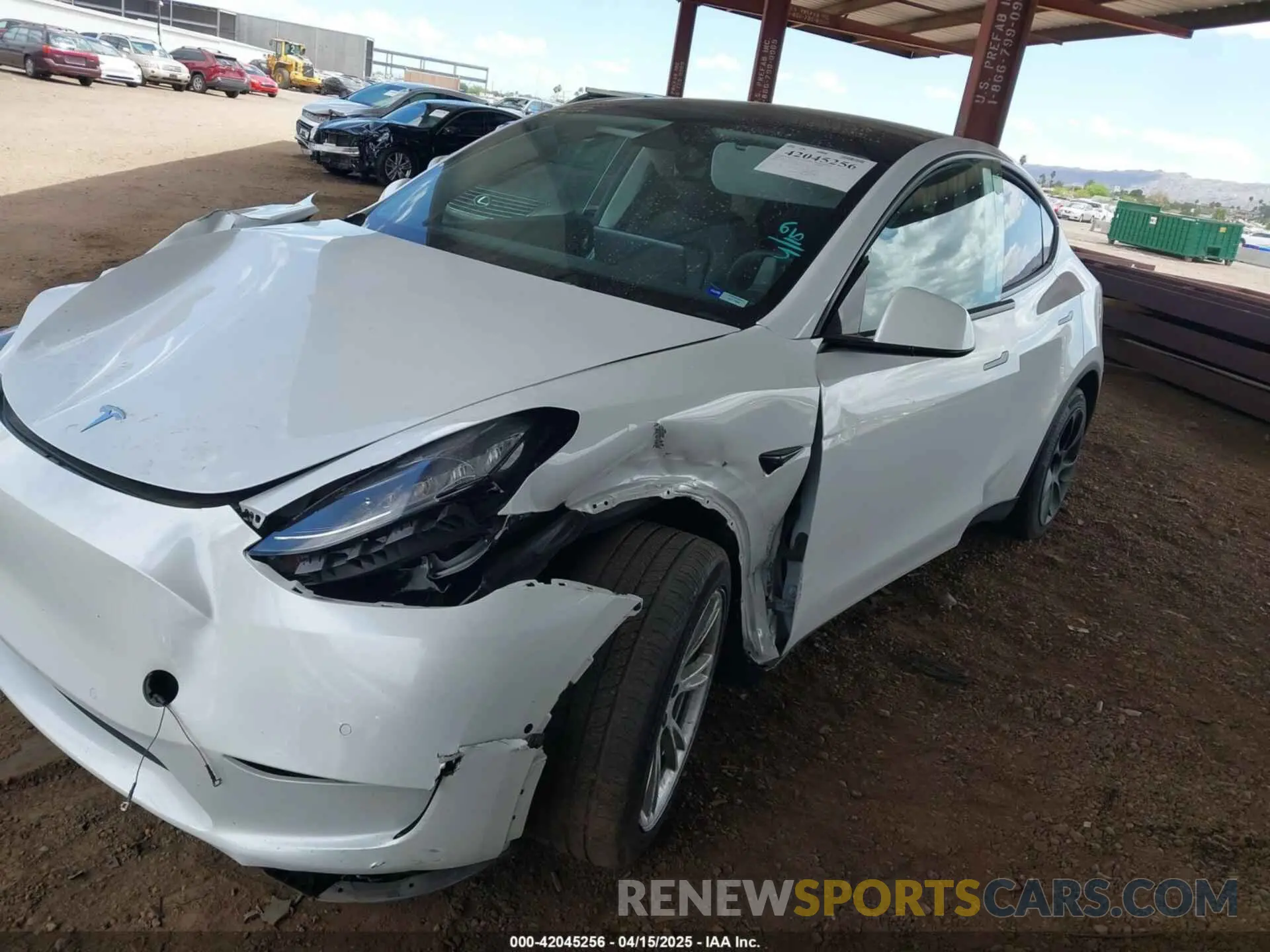 6 Фотография поврежденного автомобиля 5YJYGAEE9MF254113 TESLA MODEL Y 2021