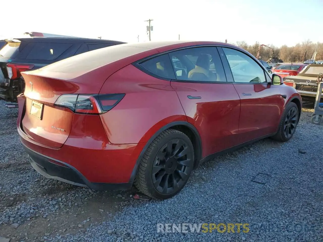 3 Фотография поврежденного автомобиля 5YJYGAEEXMF136832 TESLA MODEL Y 2021