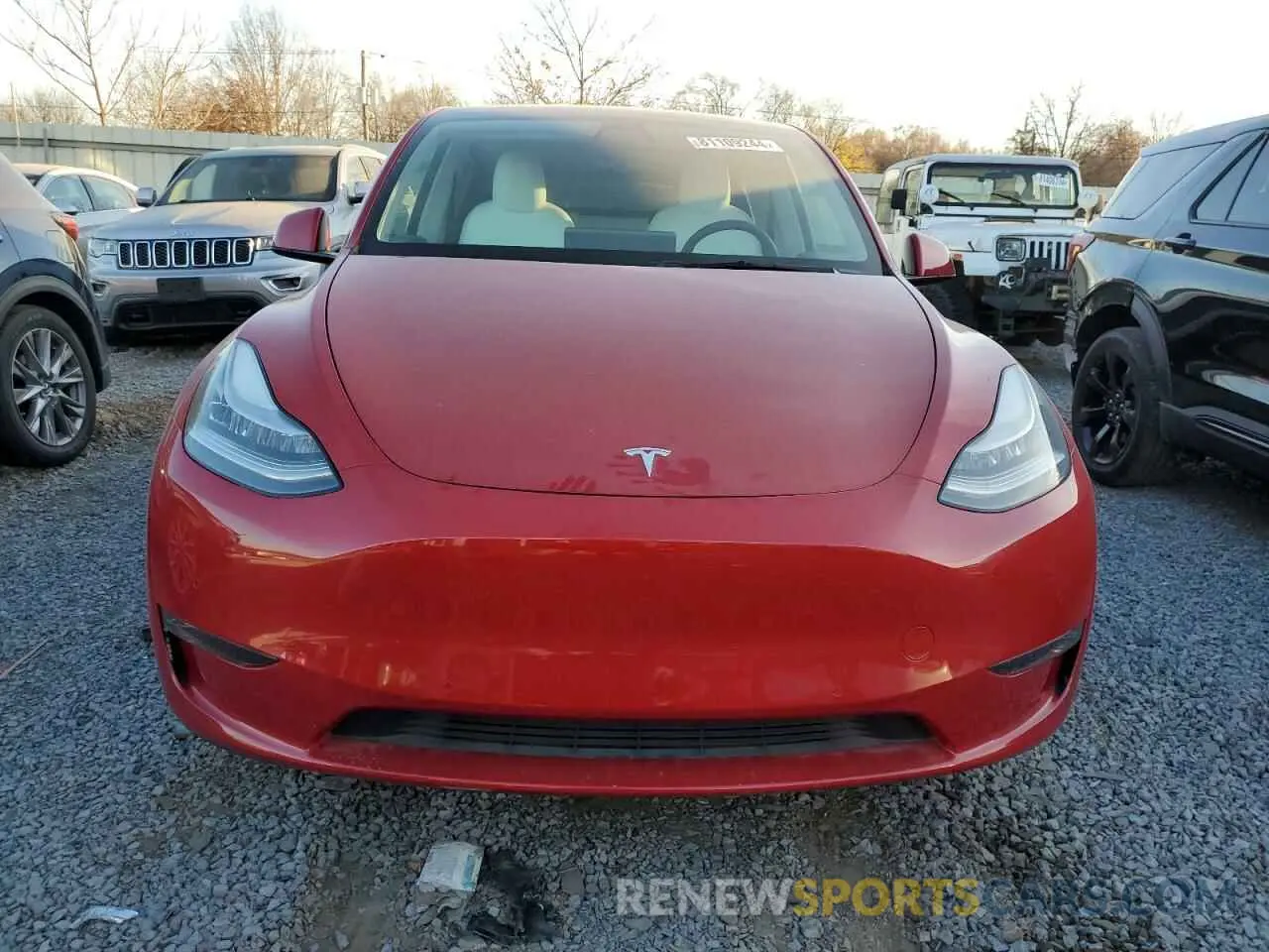 5 Фотография поврежденного автомобиля 5YJYGAEEXMF136832 TESLA MODEL Y 2021
