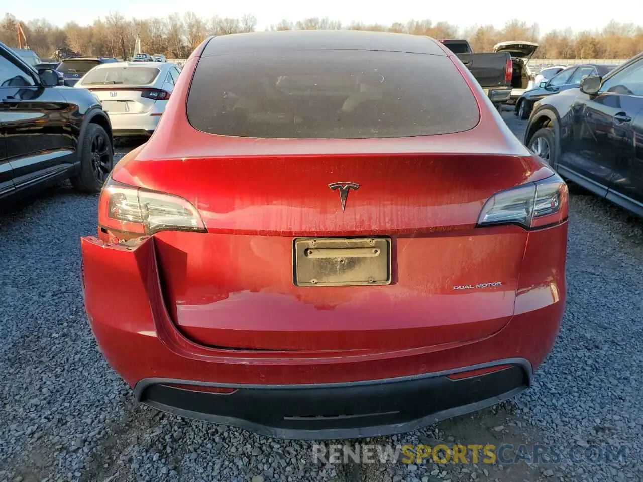 6 Фотография поврежденного автомобиля 5YJYGAEEXMF136832 TESLA MODEL Y 2021