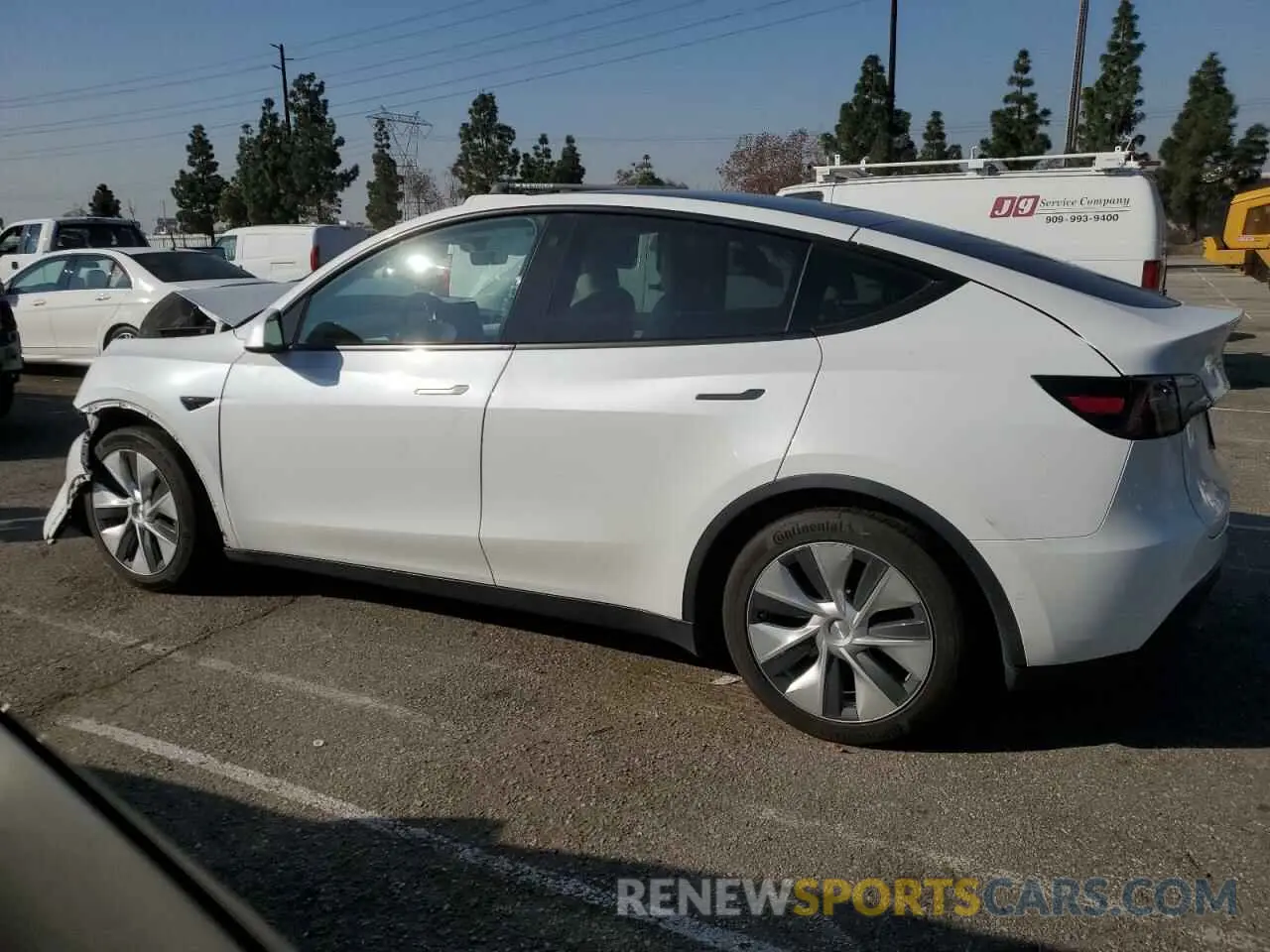 2 Photograph of a damaged car 5YJYGAEEXMF151489 TESLA MODEL Y 2021