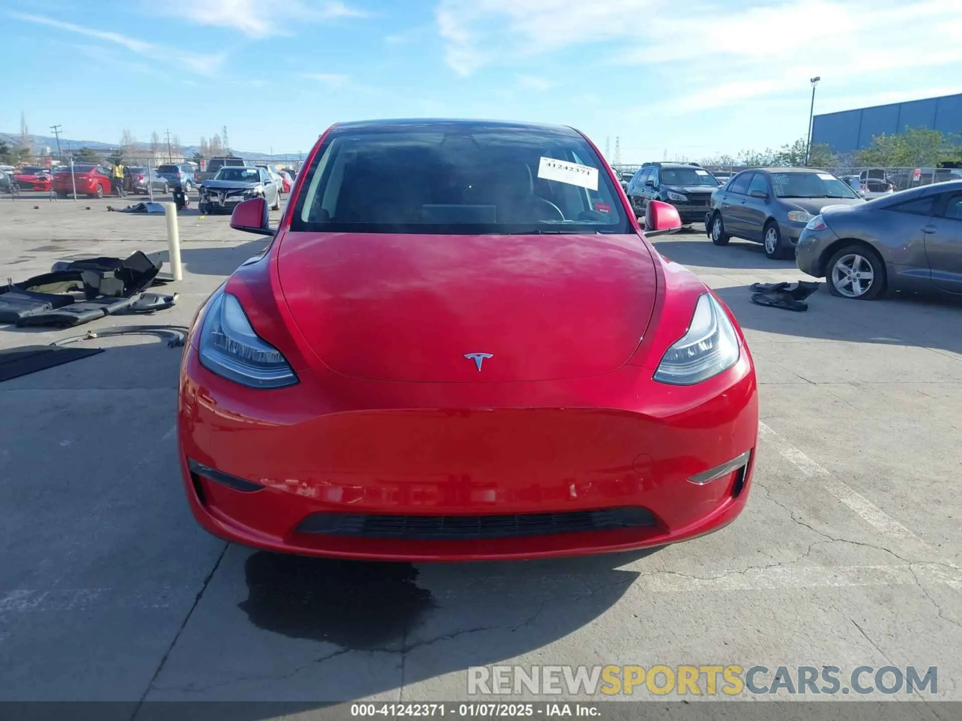 12 Фотография поврежденного автомобиля 5YJYGAEEXMF159446 TESLA MODEL Y 2021