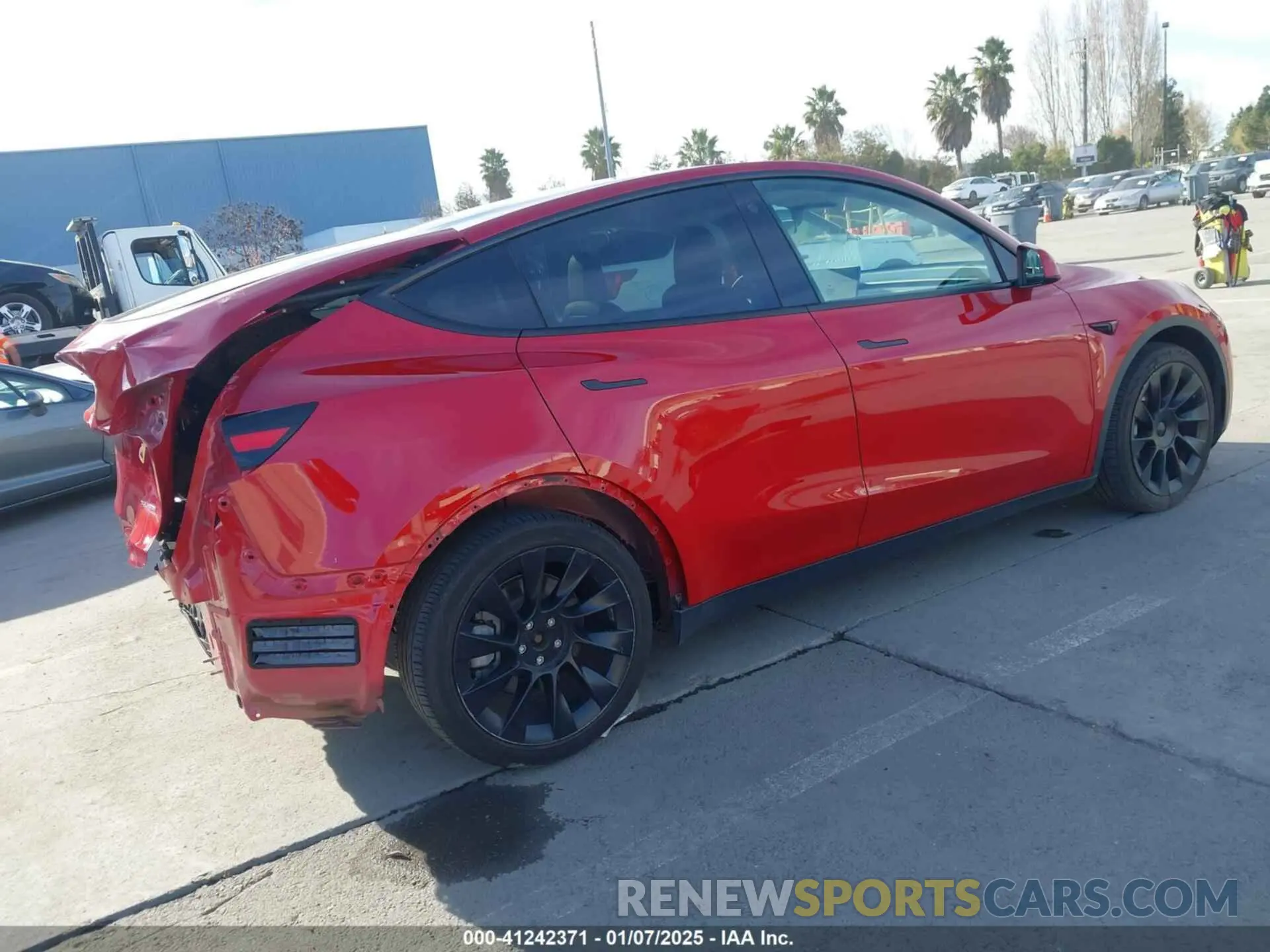 4 Фотография поврежденного автомобиля 5YJYGAEEXMF159446 TESLA MODEL Y 2021