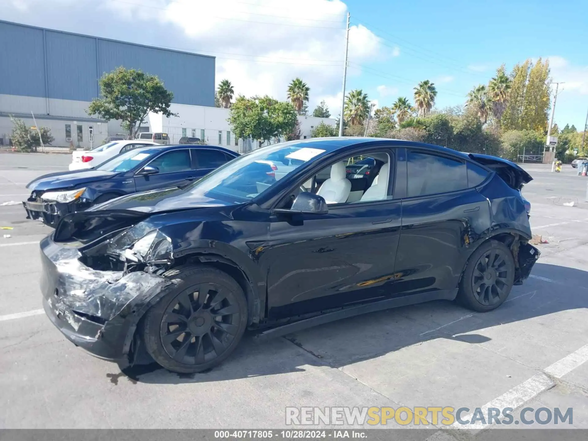 2 Фотография поврежденного автомобиля 5YJYGAEEXMF244190 TESLA MODEL Y 2021