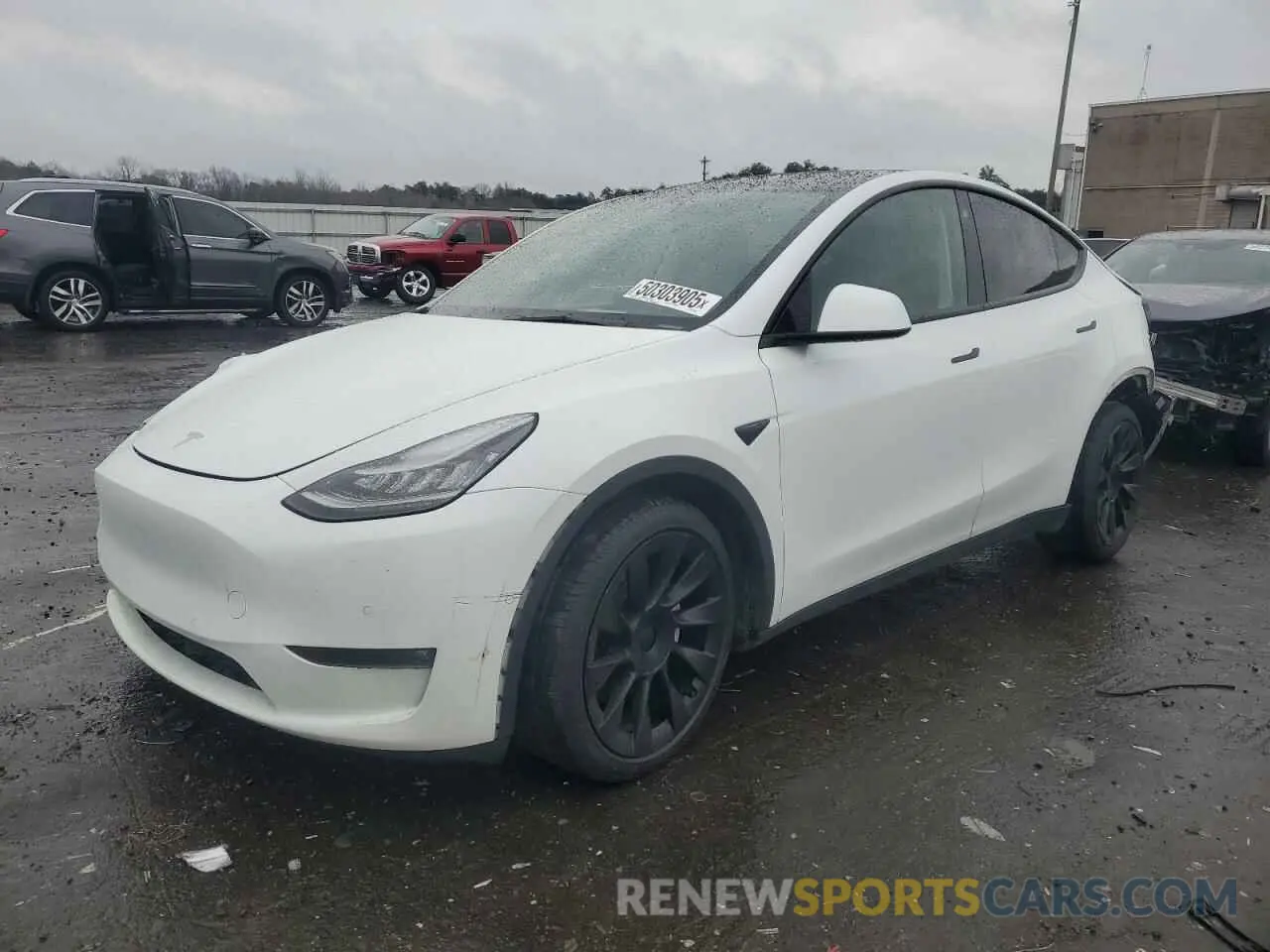 1 Фотография поврежденного автомобиля 5YJYGDED0MF125895 TESLA MODEL Y 2021