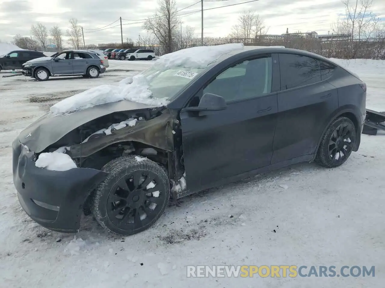 1 Photograph of a damaged car 5YJYGDED3MF120514 TESLA MODEL Y 2021