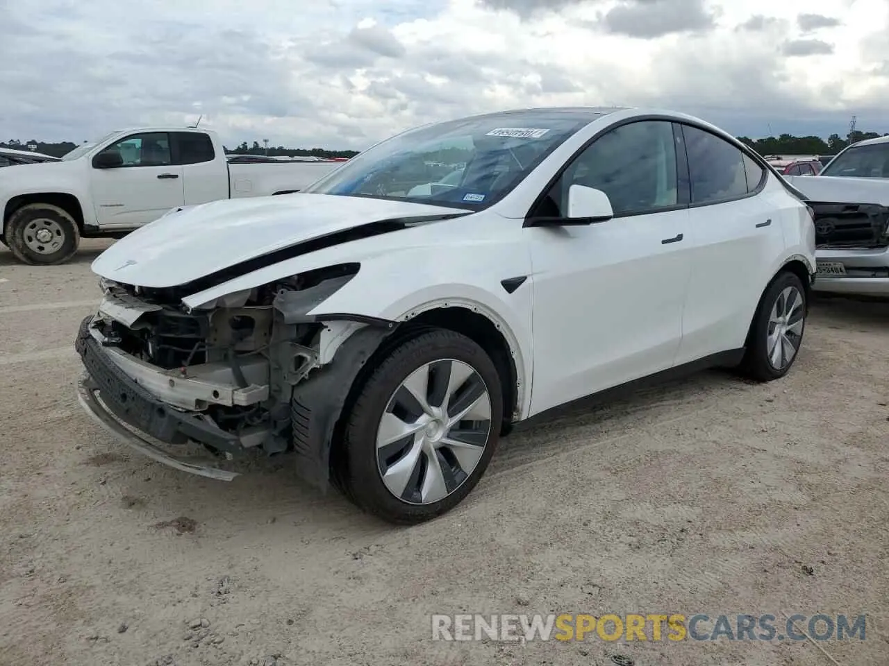 1 Фотография поврежденного автомобиля 5YJYGDED3MF134168 TESLA MODEL Y 2021