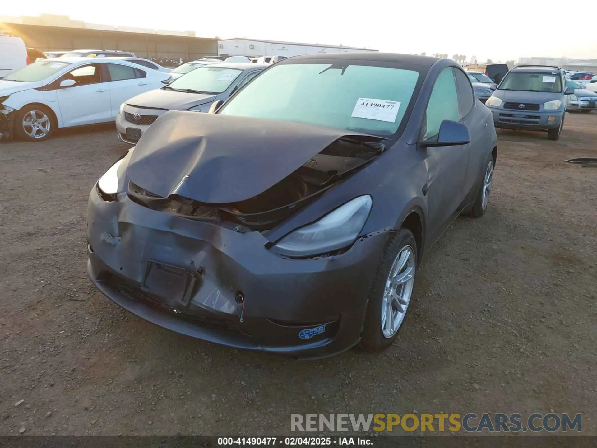 2 Фотография поврежденного автомобиля 5YJYGDED4MF121963 TESLA MODEL Y 2021