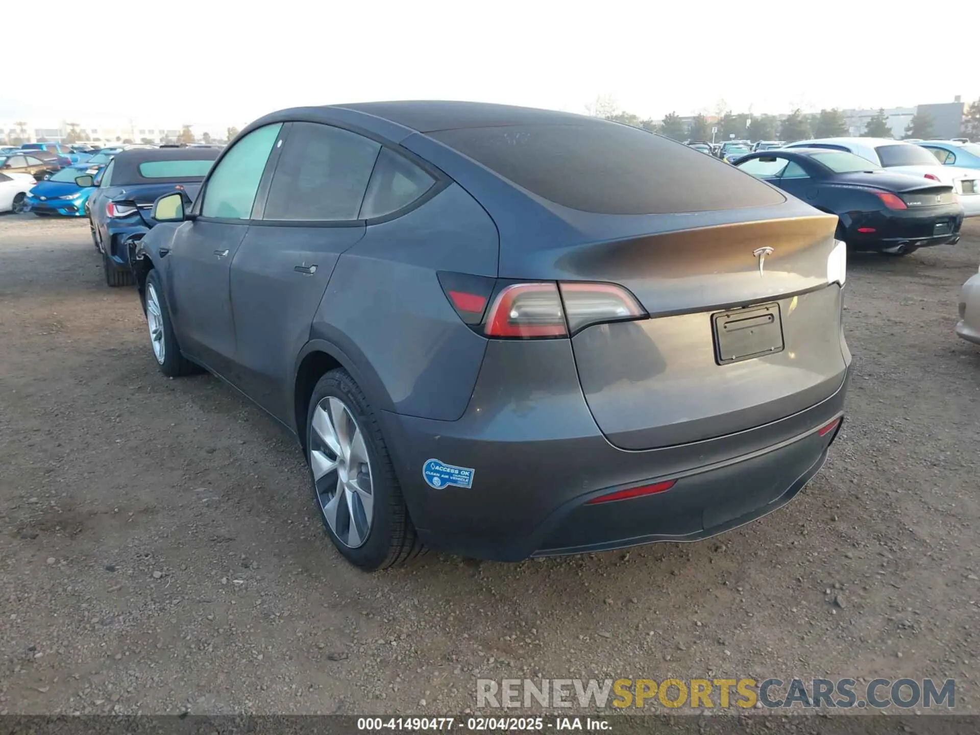 3 Фотография поврежденного автомобиля 5YJYGDED4MF121963 TESLA MODEL Y 2021