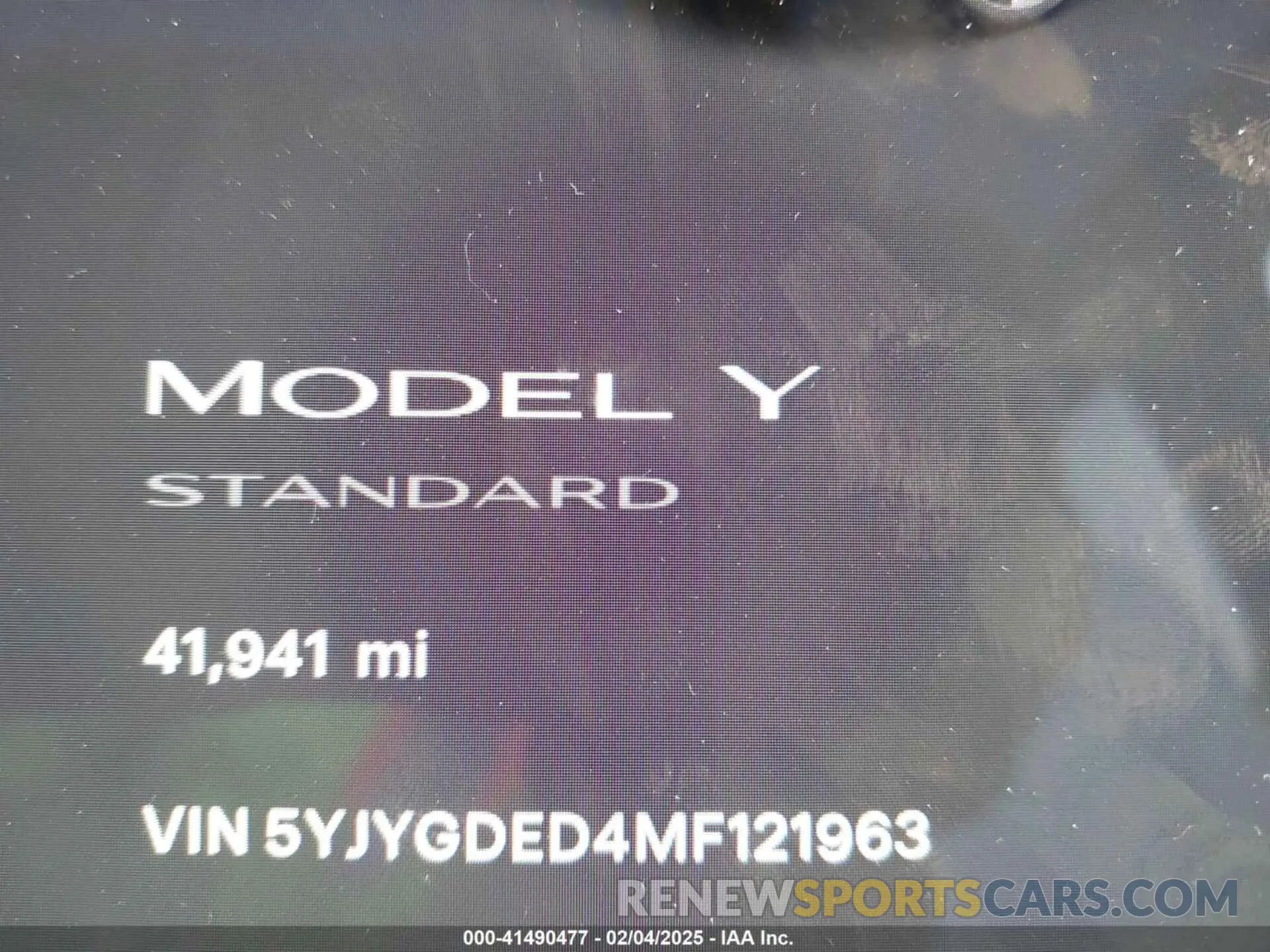 7 Фотография поврежденного автомобиля 5YJYGDED4MF121963 TESLA MODEL Y 2021
