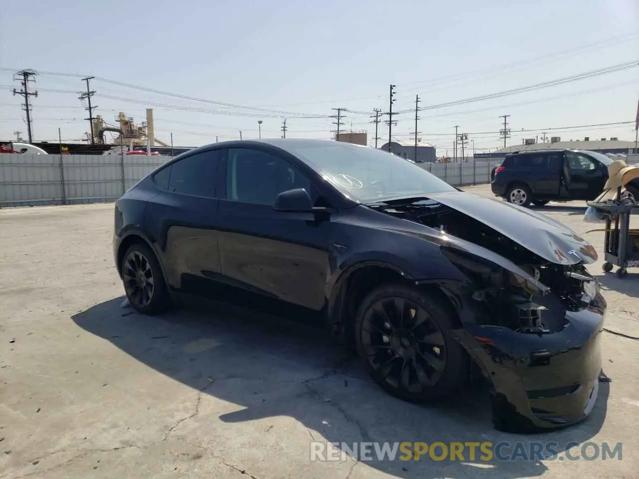 1 Фотография поврежденного автомобиля 5YJYGDED4MF124166 TESLA MODEL Y 2021